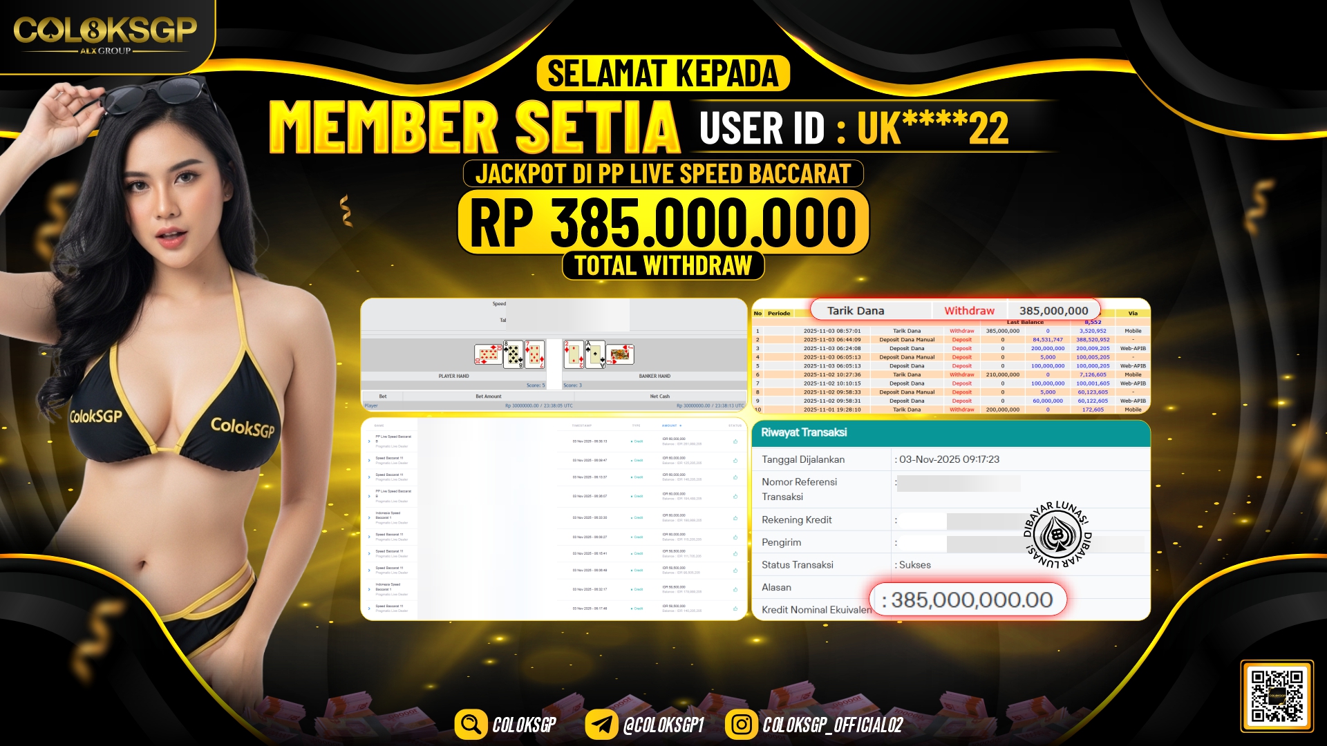 COLOKSGP JACKPOT PP LIVE SPEED BACCARAT 5