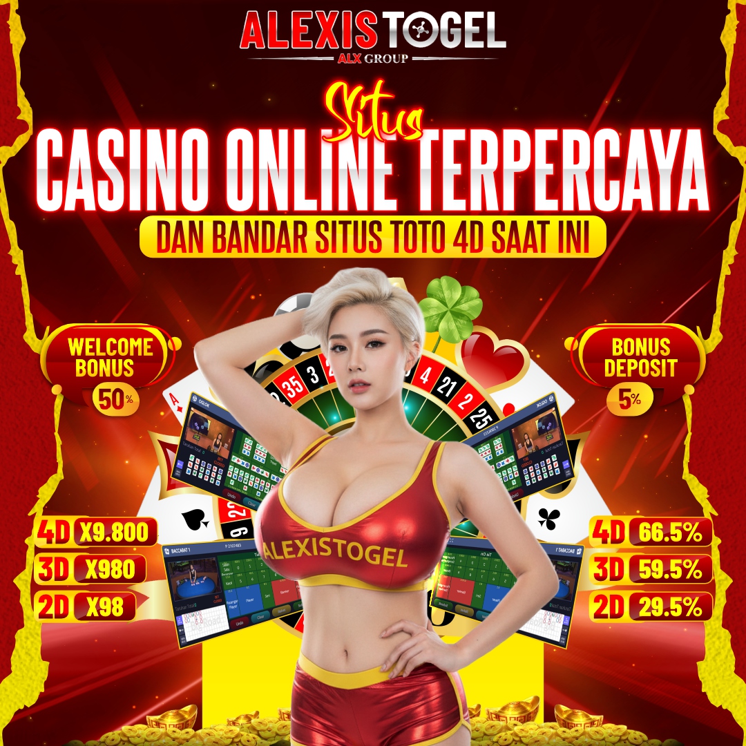ALEXISTOGEL situs casino online terpercaya dan bandar situs toto 4D terpercaya di Indonesia, menawarkan peluang jackpot besar melalui berbagai jenis permainan yang tersedia. 