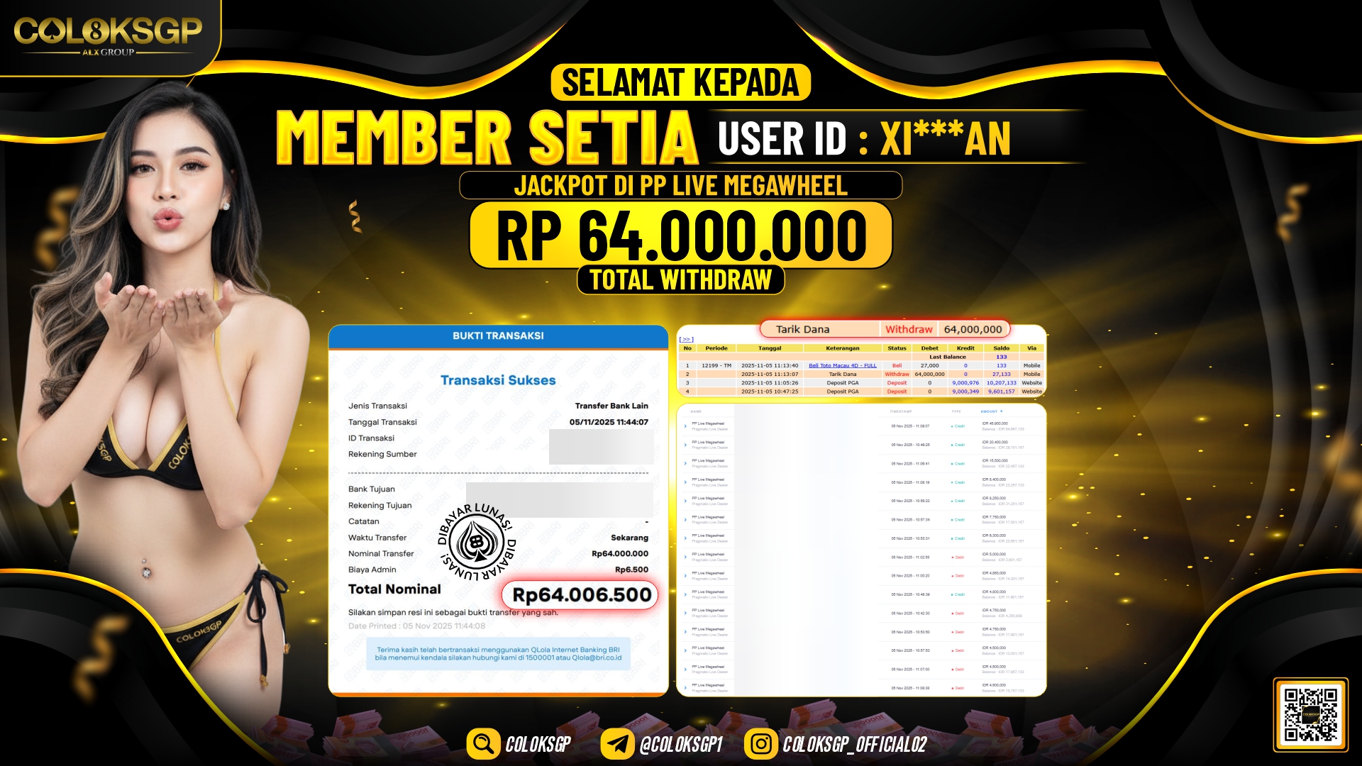 COLOKSGP JACKPOT PP LIVE MEGAWEEL