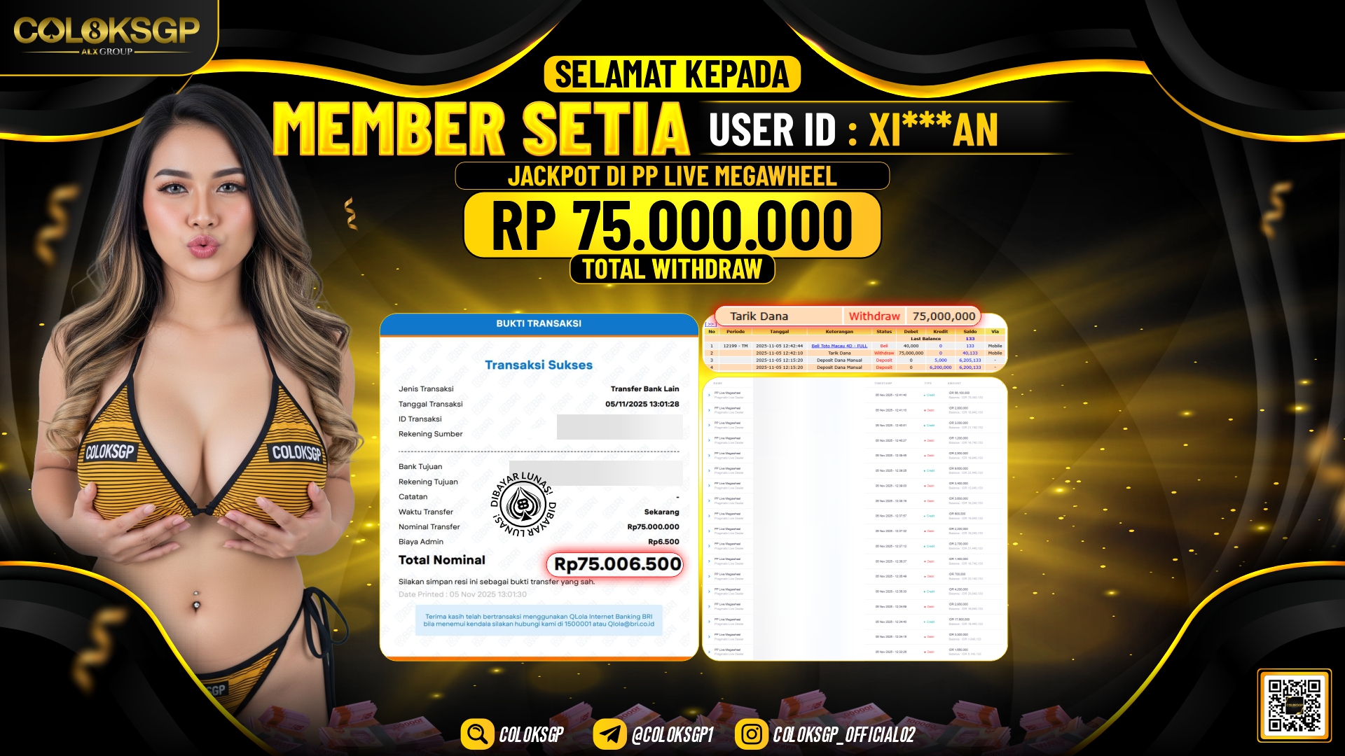 COLOKSGP JACKPOT PP LIVE MEGAWEEL