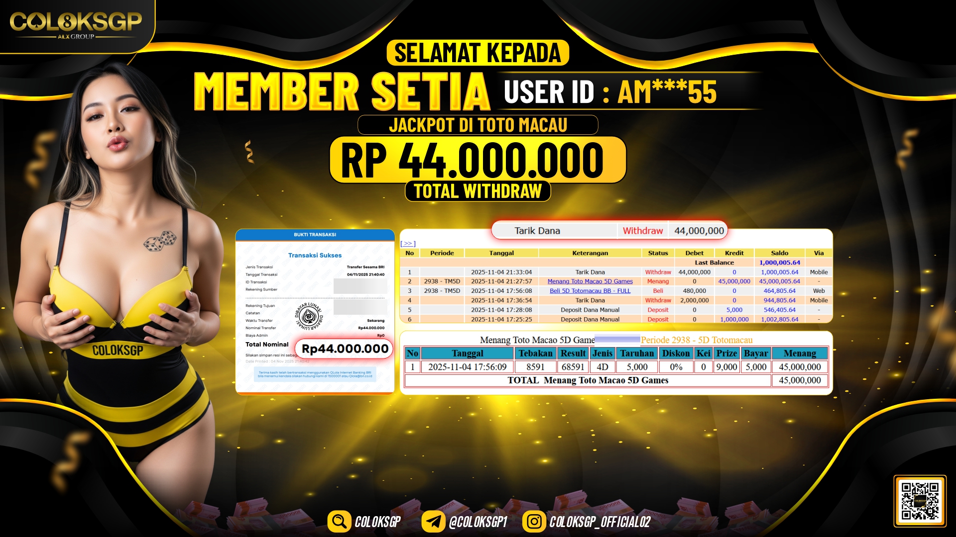 COLOKSGP JACKPOT TOTOMACAU 5D