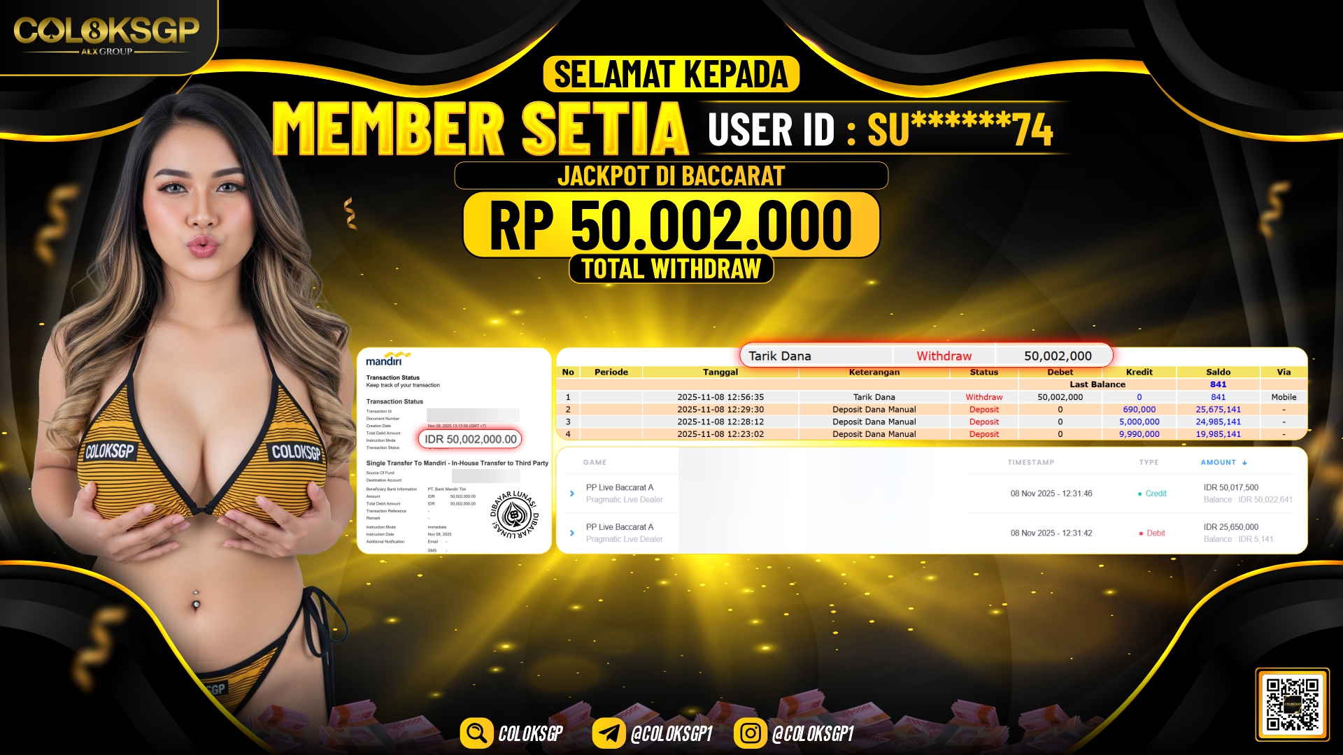 COLOKSGP JACKPOT IDN LIVE BACCARAT C