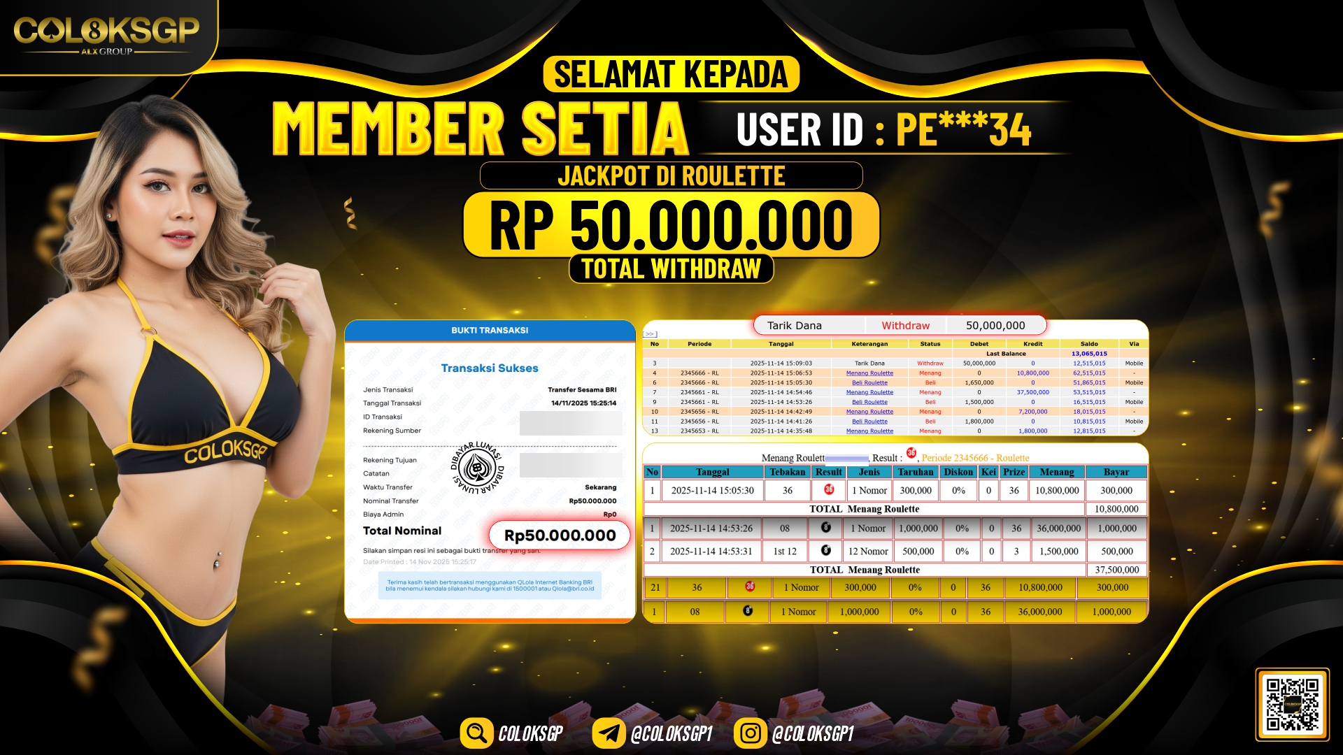 COLOKSGP JACKPOT LIVE GAMES ROULETTE