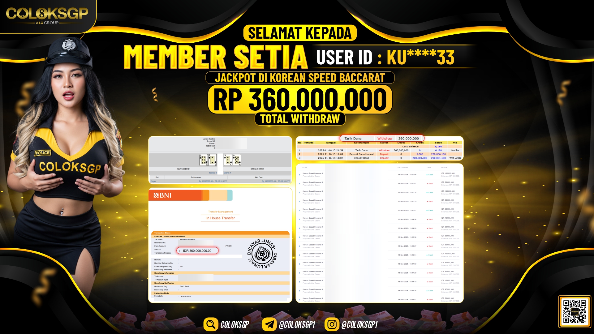COLOKSGP JACKPOT KOREAN SPEED BACCARAT 6 PPLD