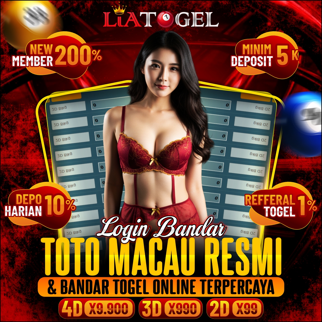 LIATOGEL - Login Bandar Toto Macau Resmi dan Bandar Togel Online Terpercaya image 1