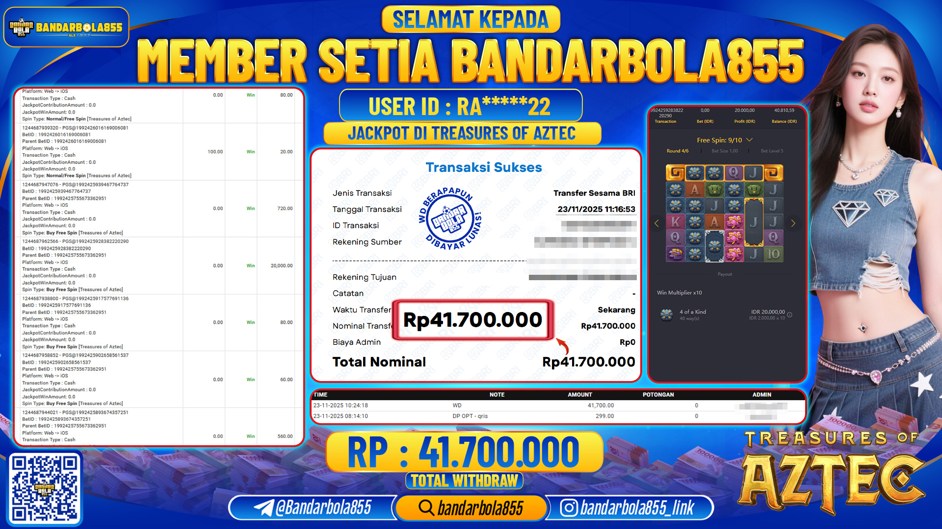 🎖-jackpot-bandarbola855-di-treasures-of-aztec--rp41700000-🎖-09-08-55-2025-11-23