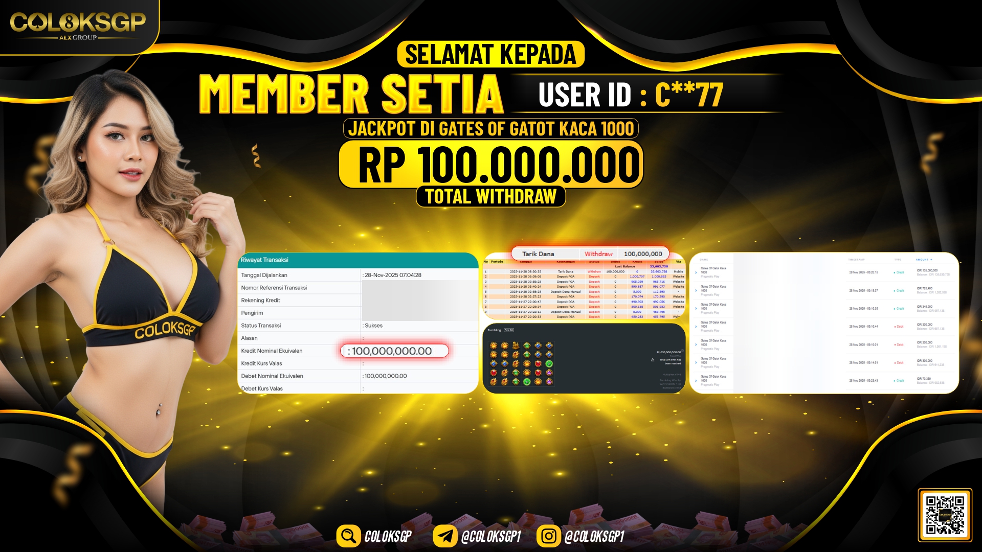 COLOKSGP JACKPOT GATES OF GATOT KACA 1000