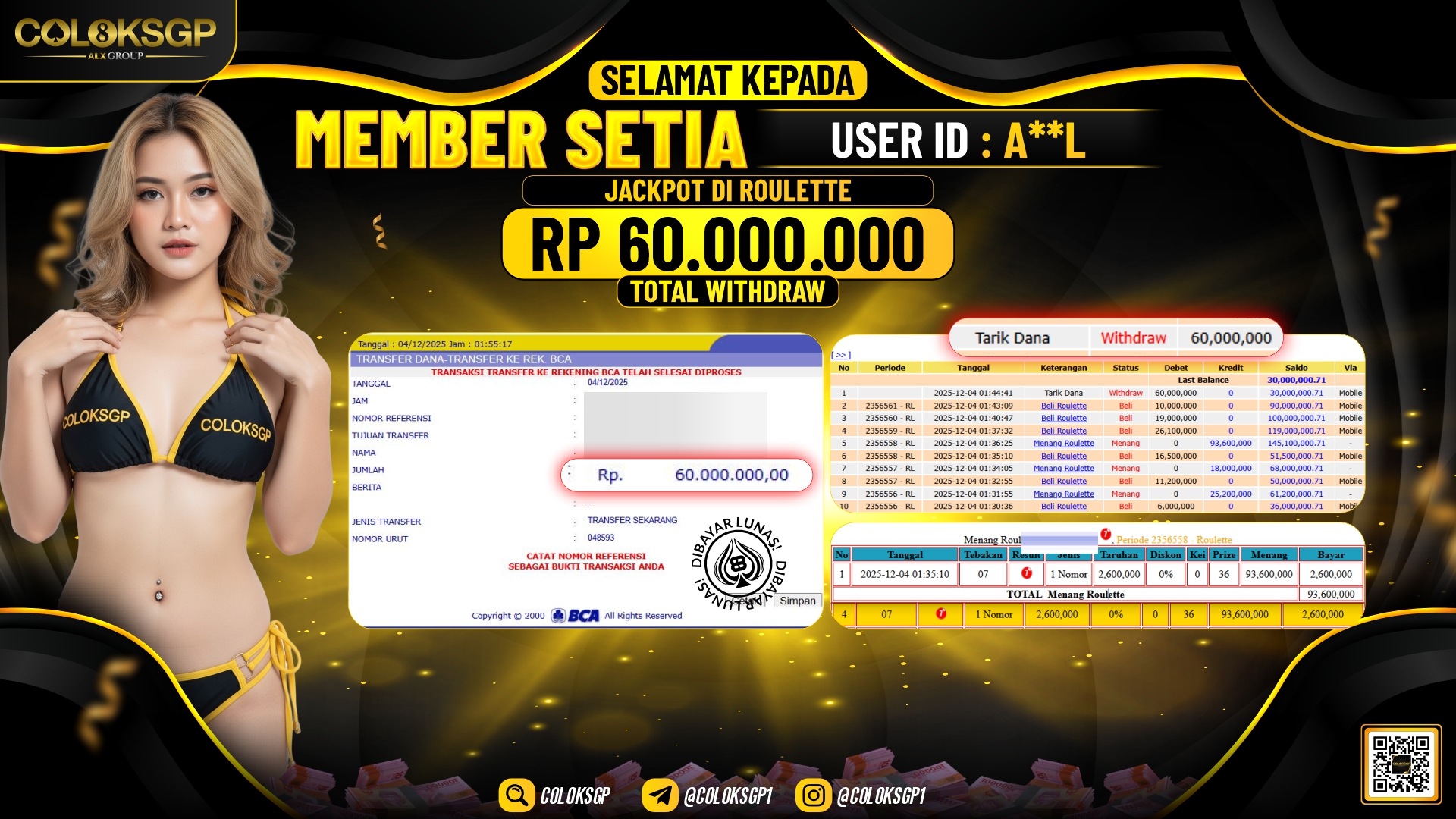 COLOKSGP JACKPOT LIVE GAMES ROULETTE