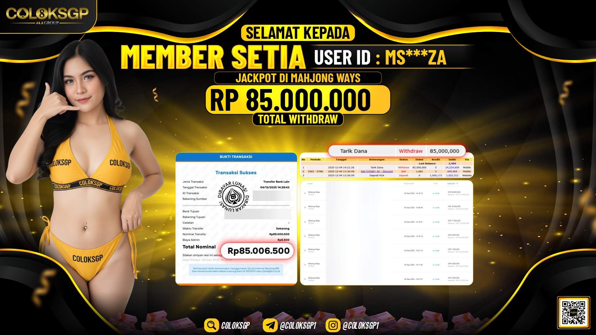 COLOKSGP JACKPOT MAHJONG WAYS PG SOFT