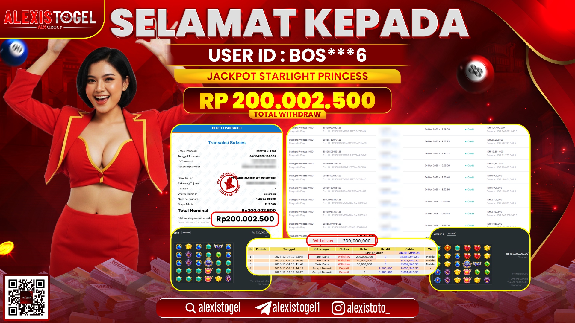 ALEXISTOGEL di SLOT MAHJONG WAYS RP.200.000.000,- LUNAS