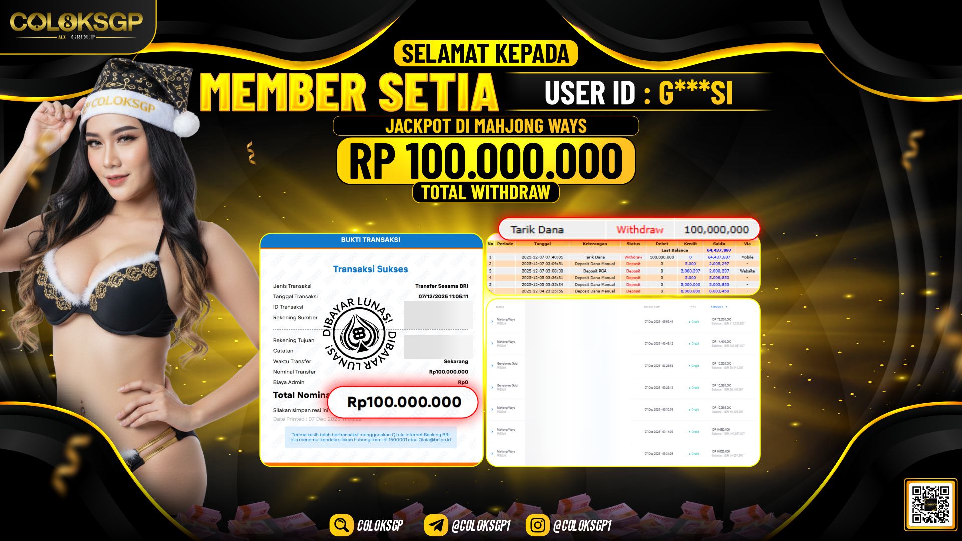 COLOKSGP JACKPOT MAHJONG WAYS PG SOFT