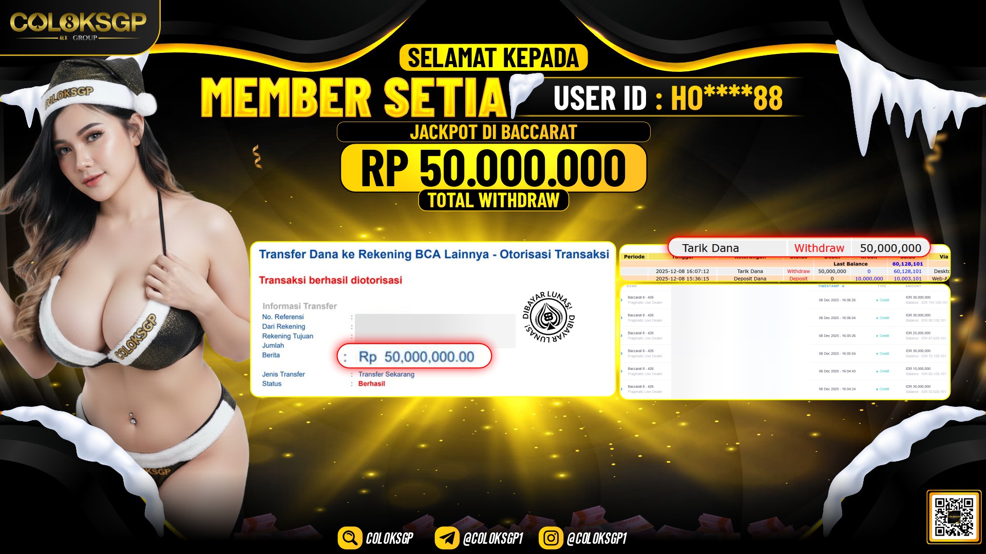 COLOKSGP JACKPOT LIVE GAMES BACCARAT