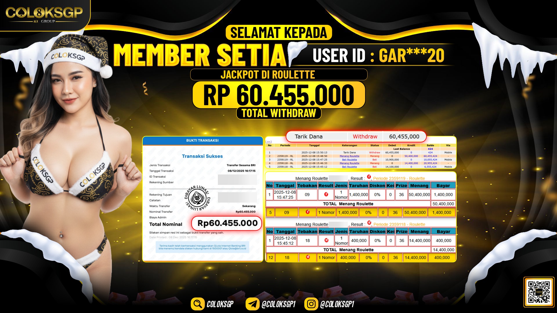 COLOKSGP JACKPOT LIVE GAMES ROULETTE