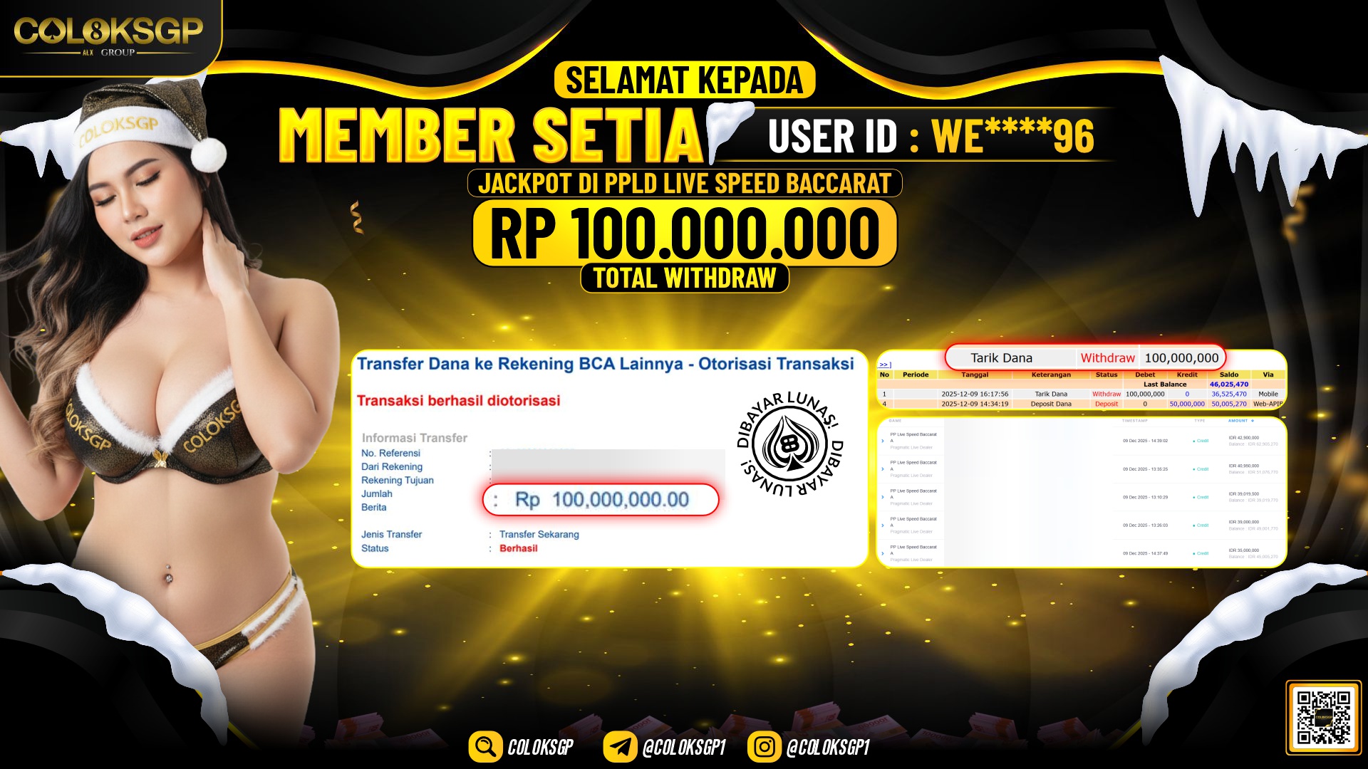 COLOKSGP JACKPOT PPLD LIVE SPEED BACCARAT A