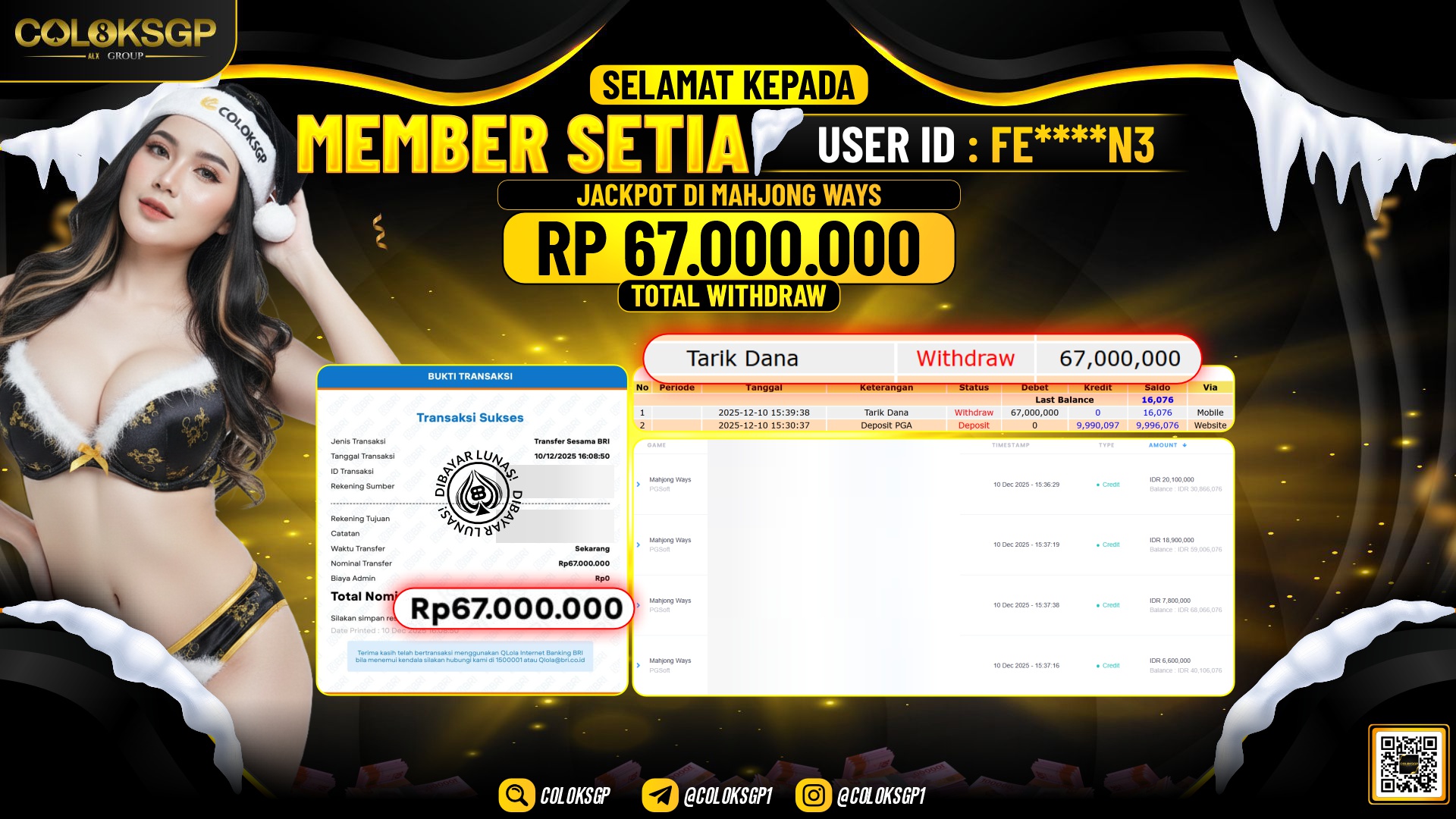 COLOKSGP JACKPOT MAHJONG WAYS PG SOFT
