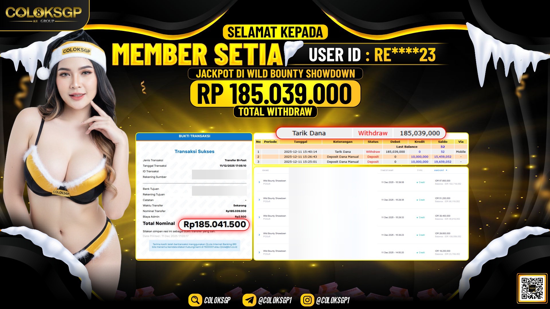 COLOKSGP JACKPOT WILD BOUNTY SHOWDOWN PG SOFT