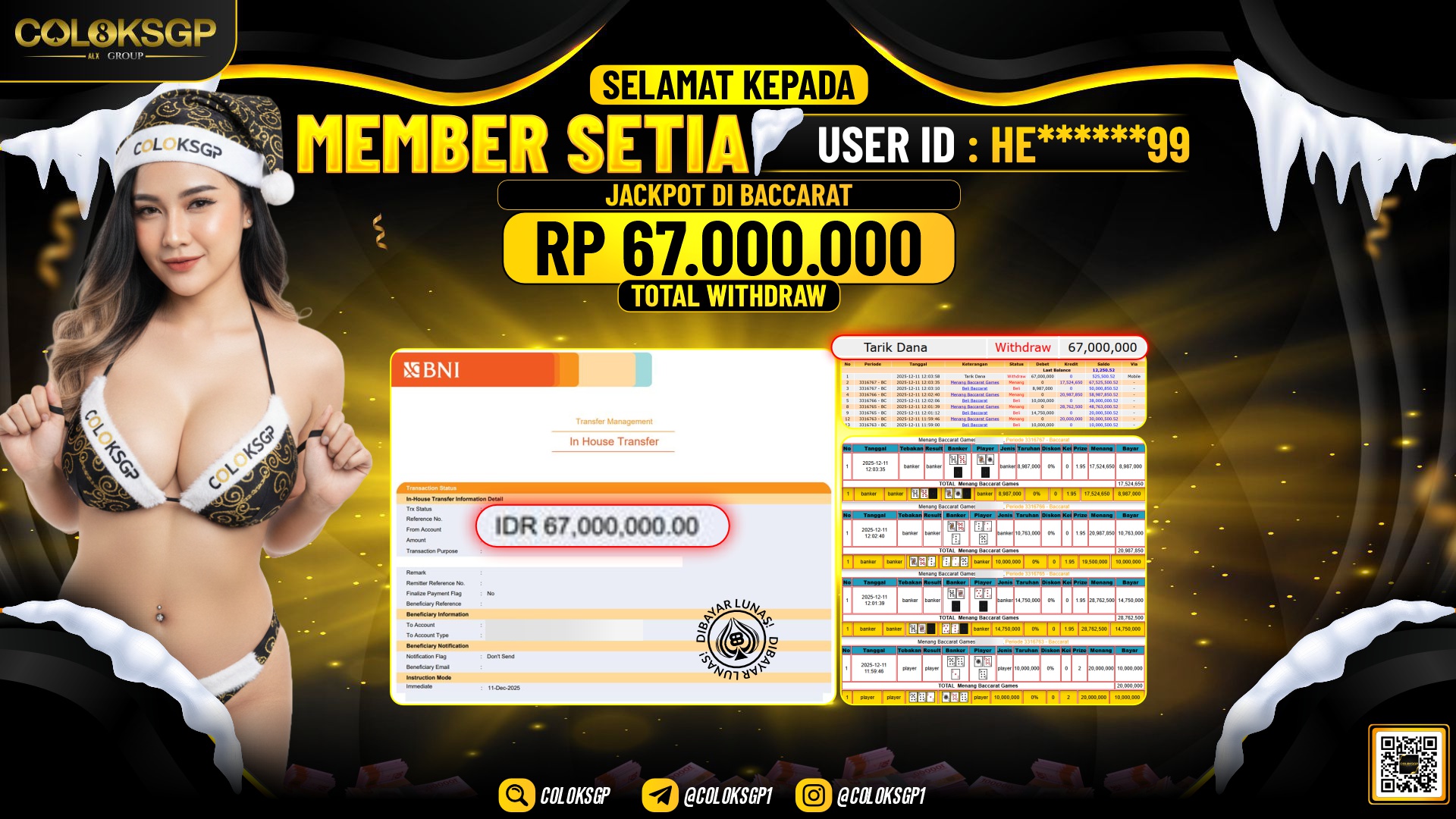 COLOKSGP JACKPOT LIVE GAMES BACCARAT