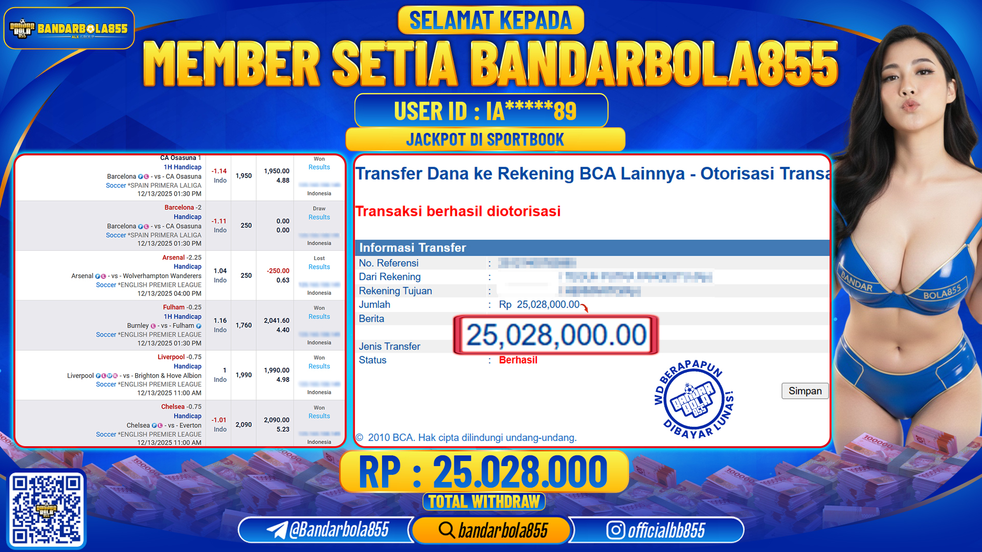 🎖 JACKPOT BANDARBOLA855 di SPORTBOOK Rp25.028.000🎖