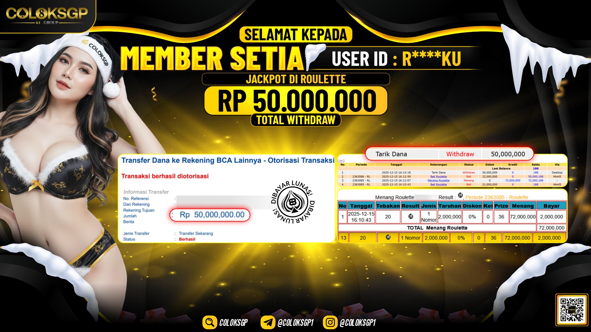 COLOKSGP JACKPOT LIVE GAMES ROULETTE