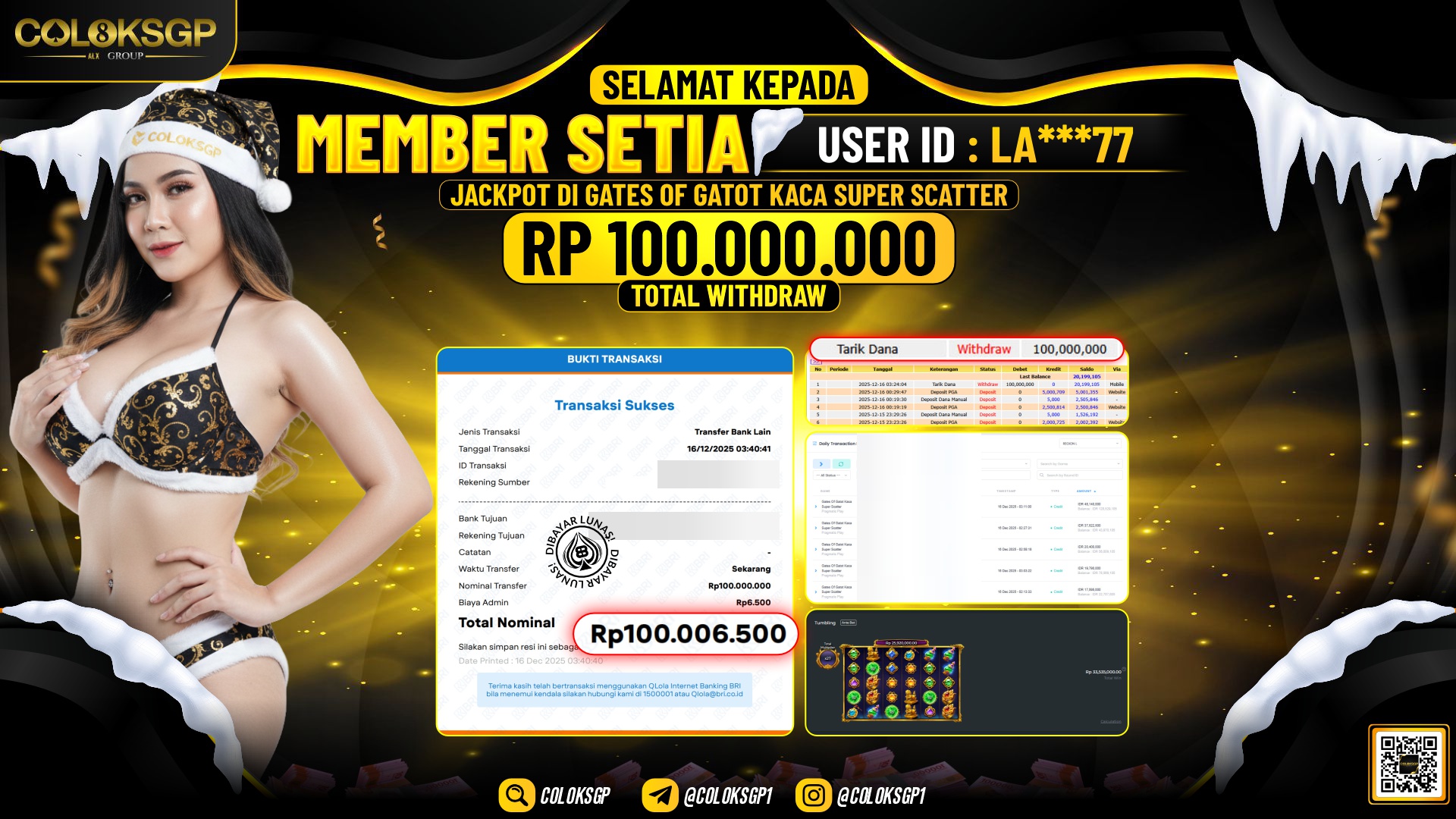 COLOKSGP JACKPOT GATES OF GATOT KACA SUPER SCATTER