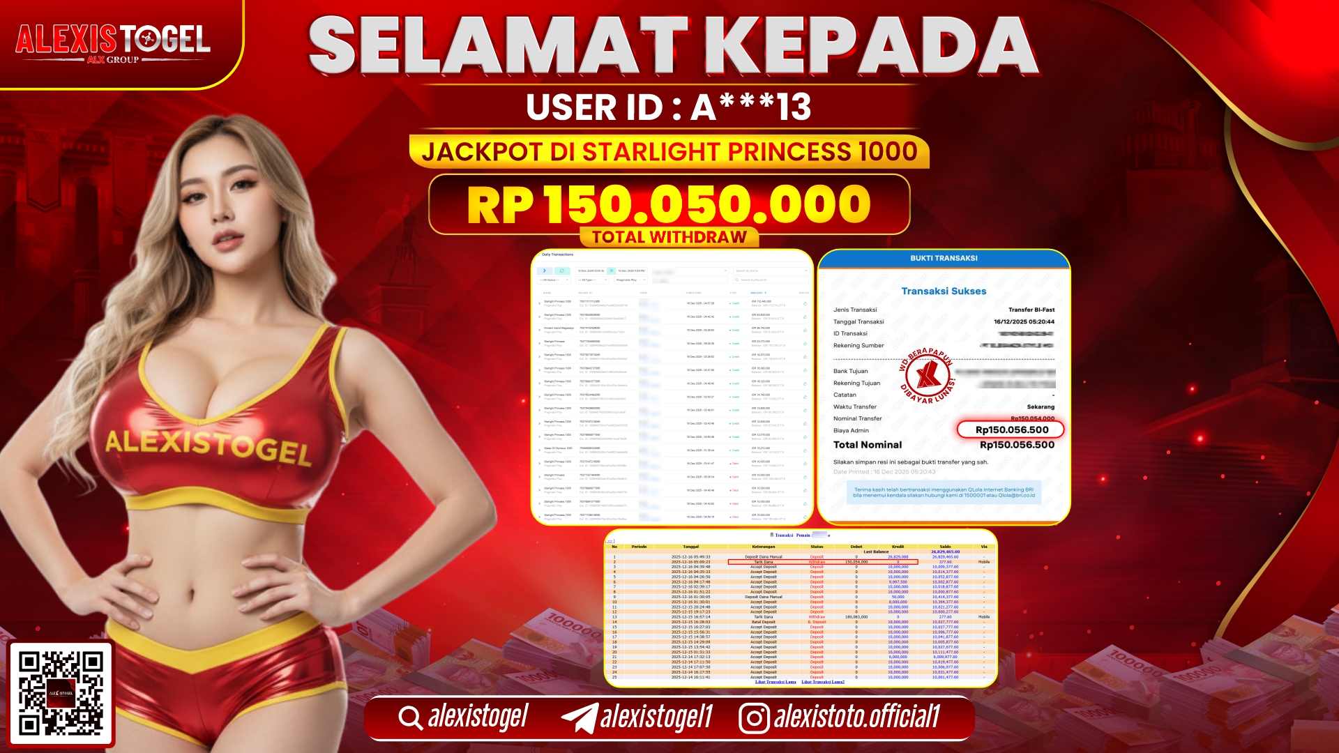 ALEXISTOGEL di SLOT STARLIGHT PRINCESS 1000 RP.150.050.000,- LUNAS