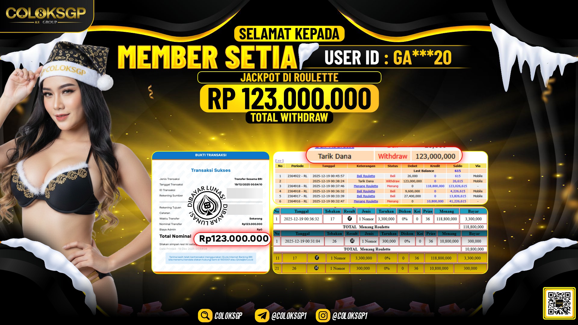 COLOKSGP JACKPOT LIVE GAMES ROULETTE