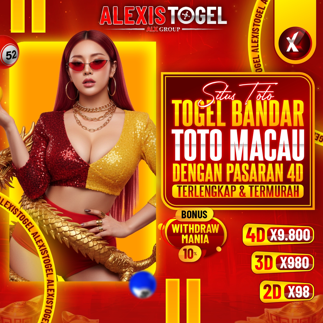 ALEXISTOGEL - Situs Toto Togel Bandar Toto Macau Dengan Pasaran 4D Terlengkap & Termurah image 1