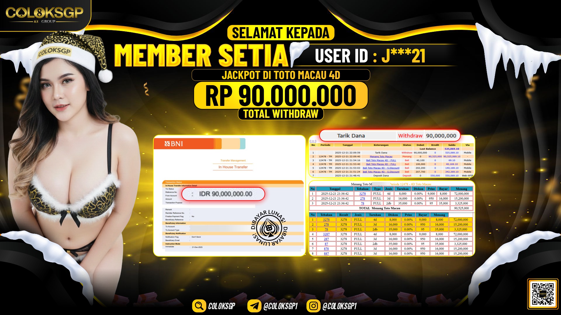 COLOKSGP JACKPOT TOTO MACAU 4D