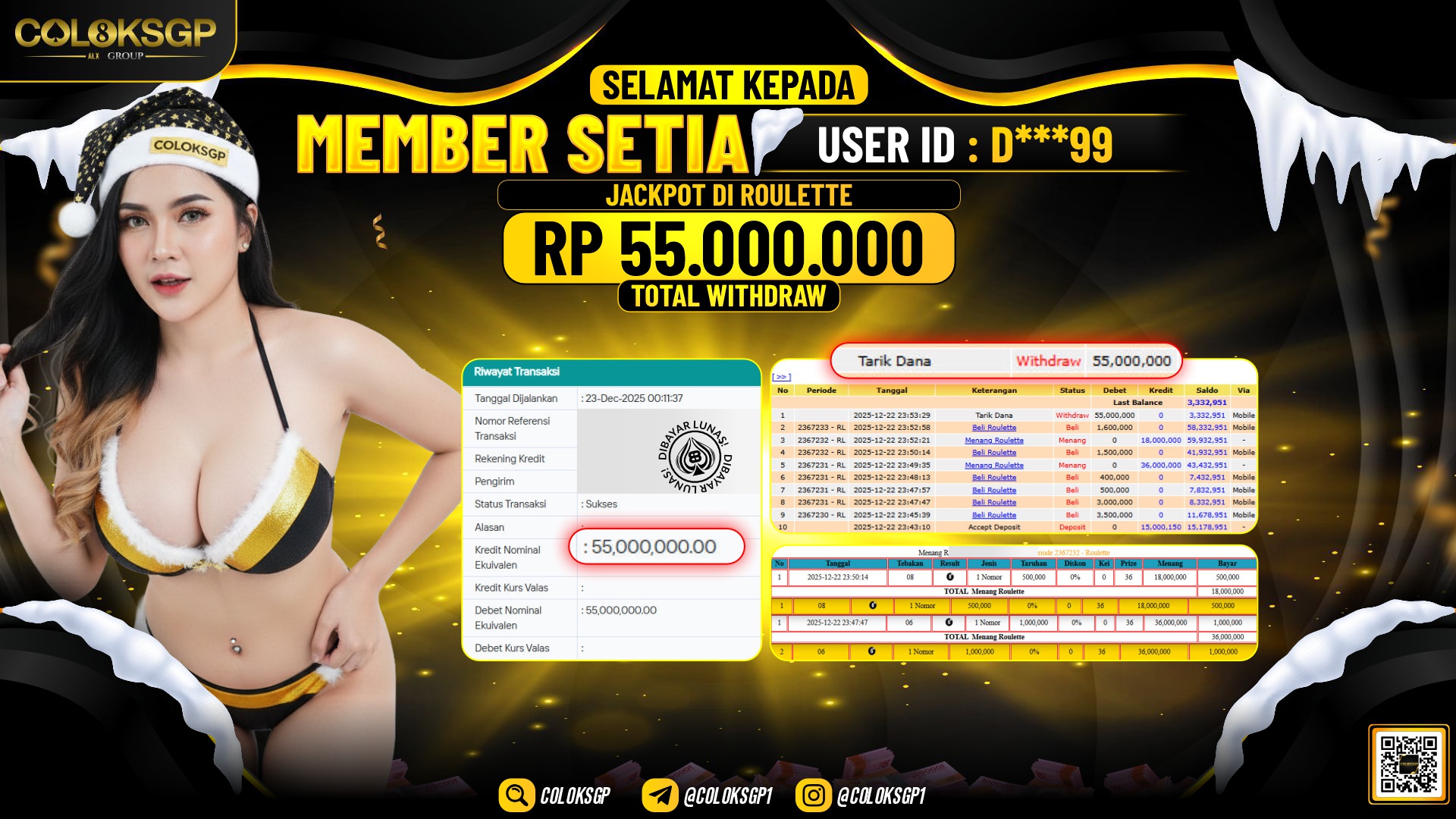 COLOKSGP JACKPOT LIVE GAMES ROULETTE