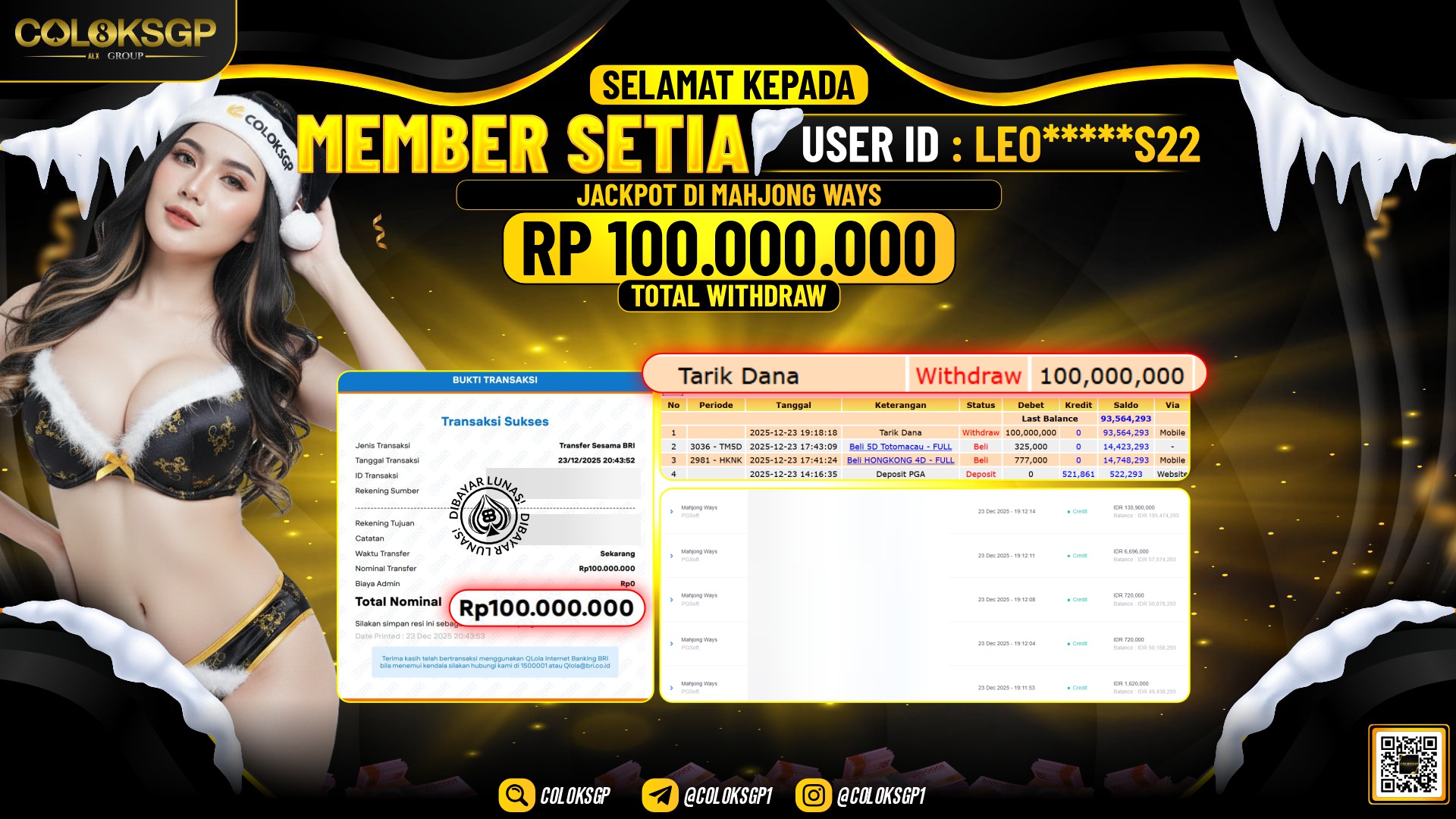 COLOKSGP JACKPOT MAHJONG WAYS PG SOFT