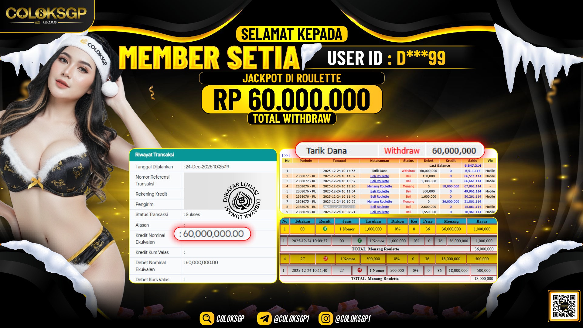 COLOKSGP JACKPOT LIVE GAMES ROULETTE