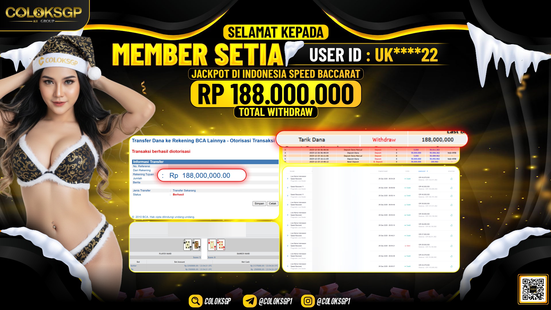 COLOKSGP JACKPOT INDONESIA SPEED BACCARAT 1
