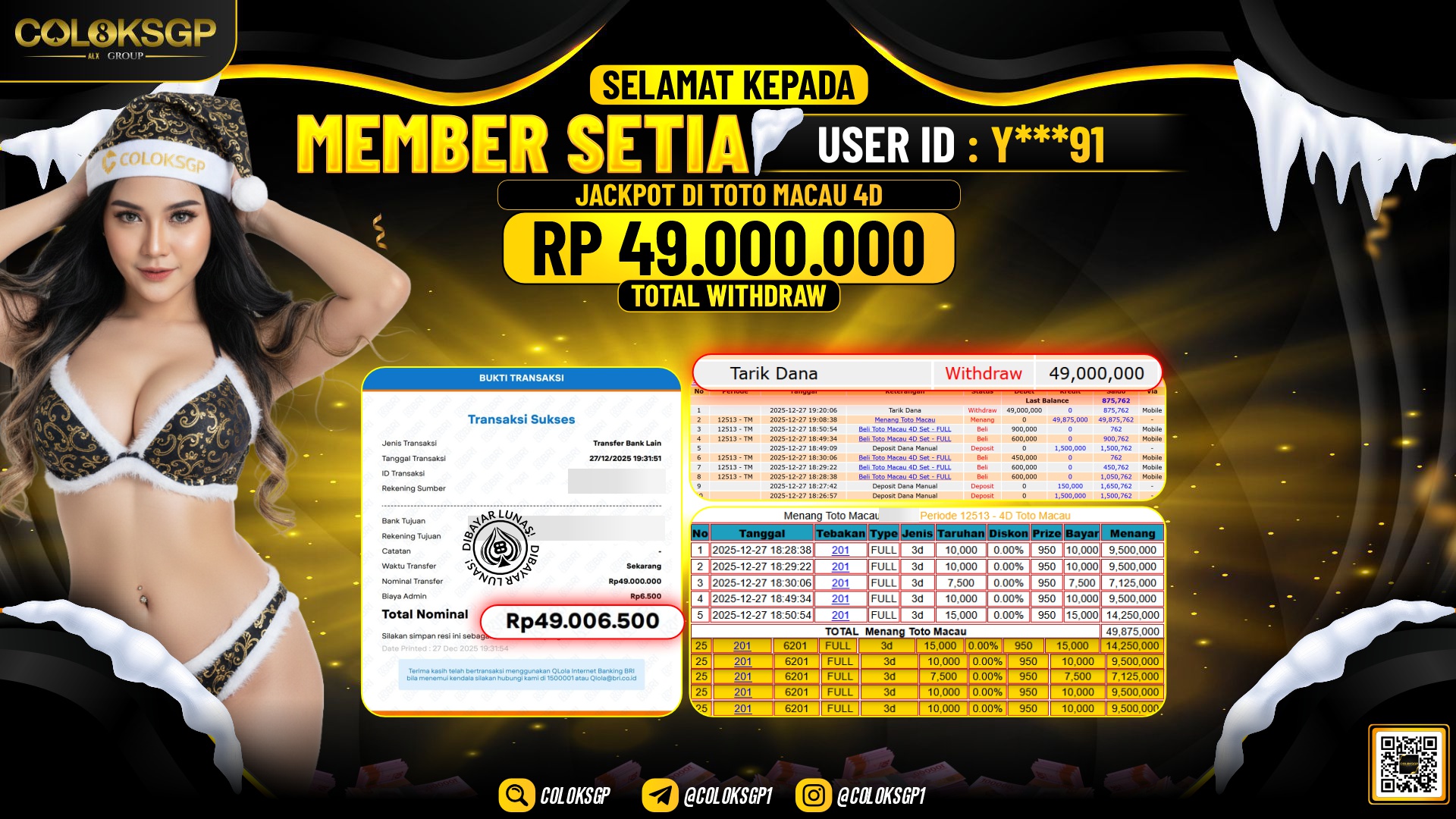 COLOKSGP JACKPOT TOTO MACAU 4D