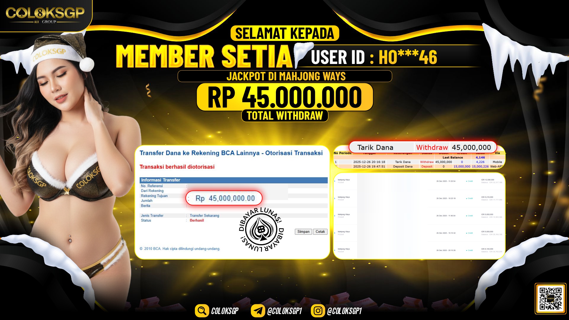 COLOKSGP JACKPOT MAHJONG WAYS PG SOFT