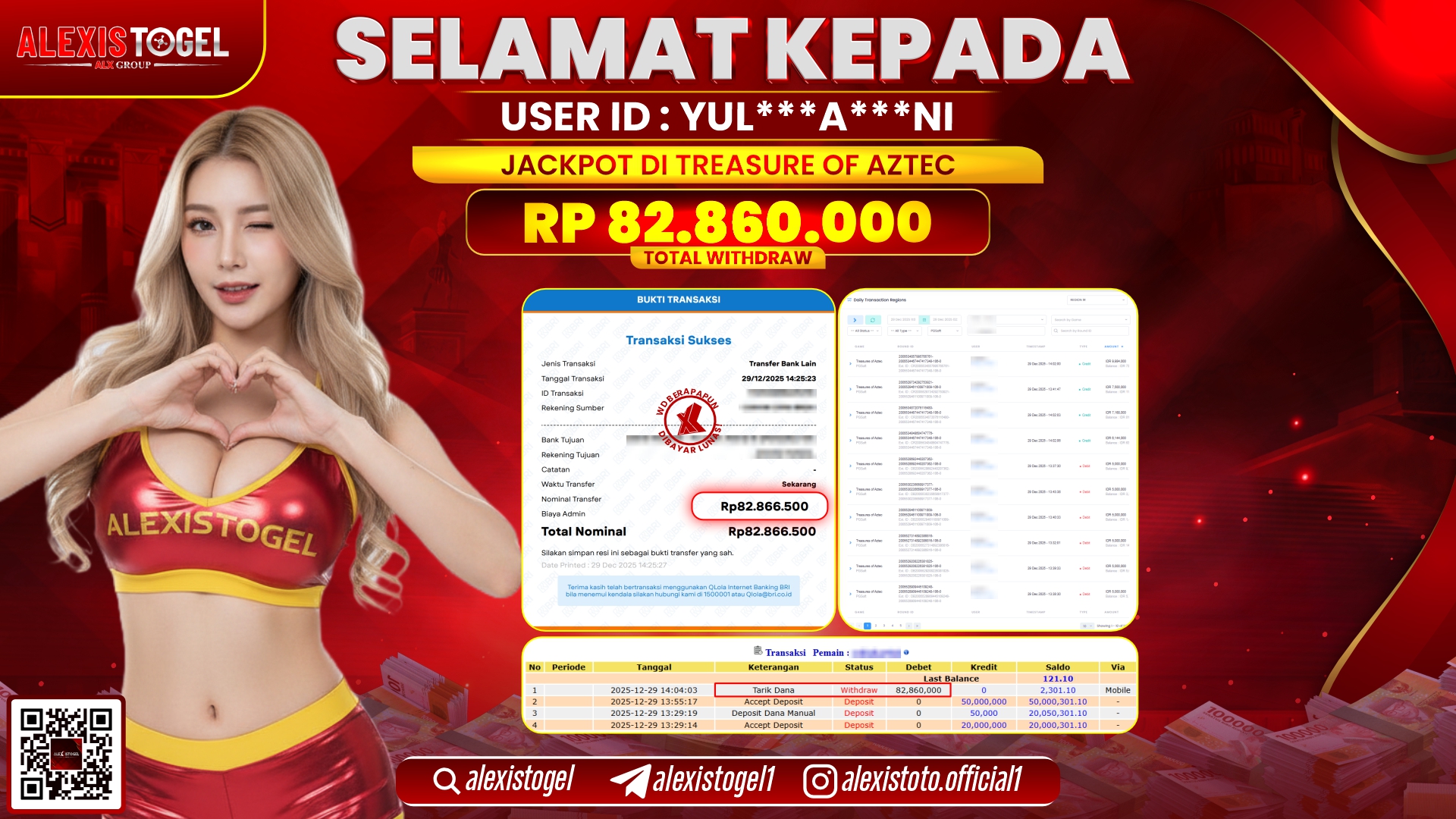 ALEXISTOGEL di SLOT ROBBER STRIKE RP.82.860.000,- LUNAS