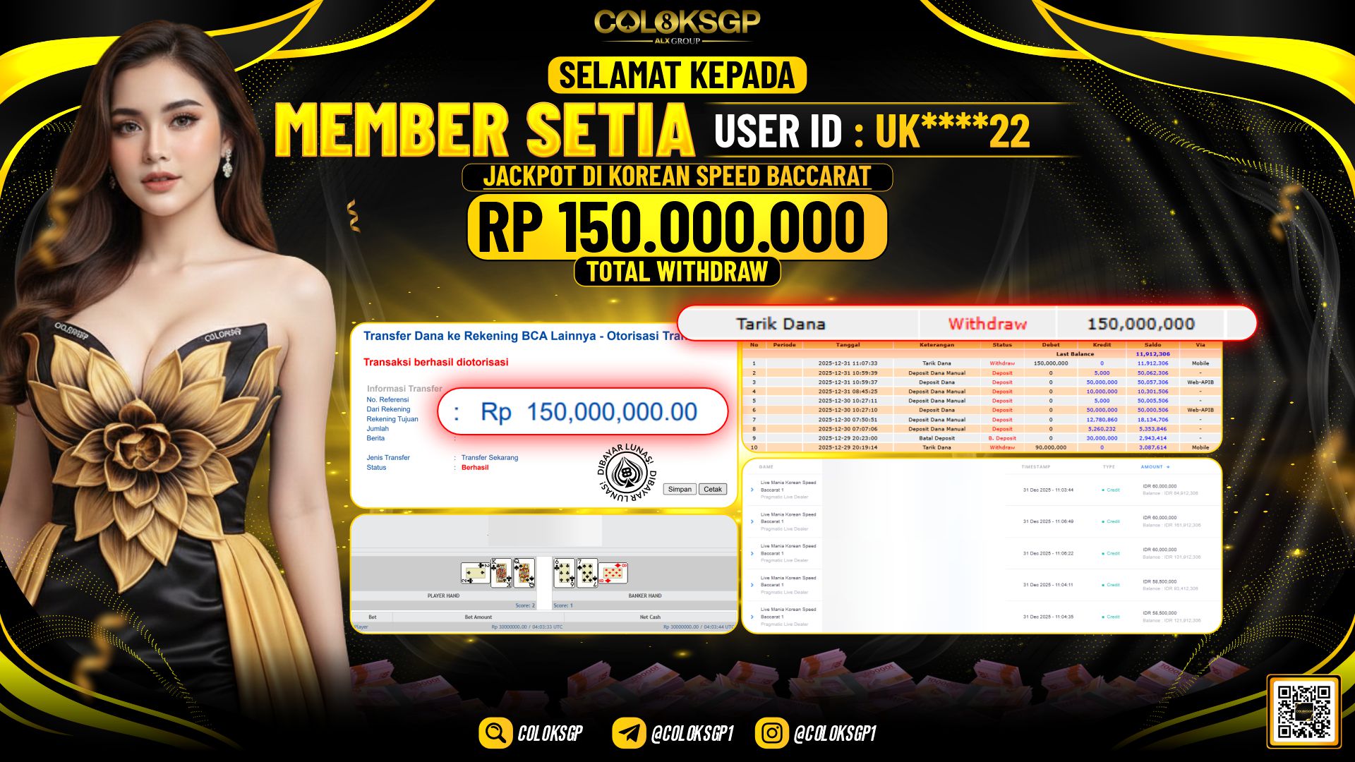 COLOKSGP JACKPOT KOREAN SPEED BACCARAT 1 PPLD