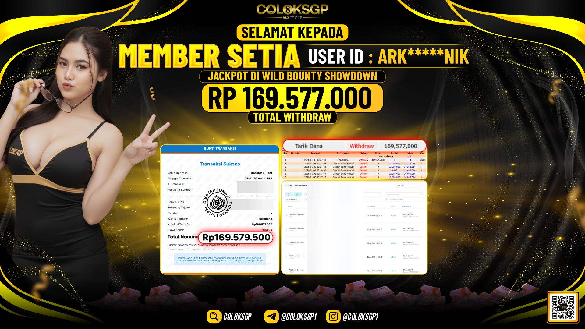 COLOKSGP JACKPOT WILD BOUNTY SHOWDOWN PG SOFT