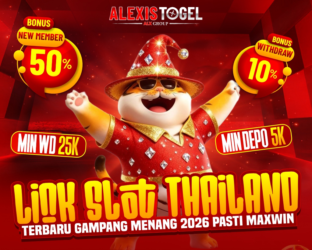 Alexistogel : Link Slot Gacor Thailand VIP Gampang Menang 2026 Pasti Jackpot image 1