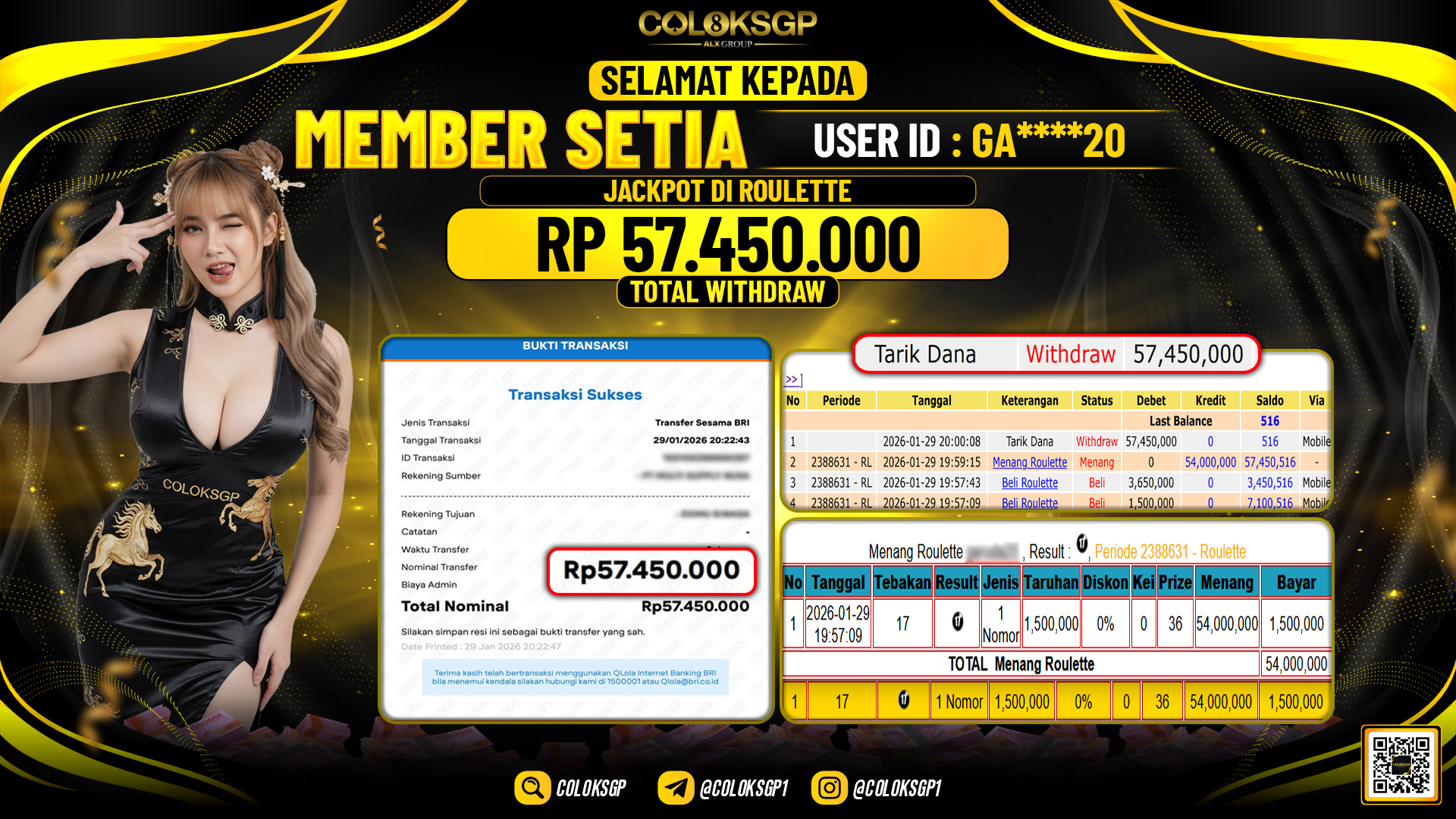 COLOKSGP JACKPOT LIVEGAMES ROULETTE