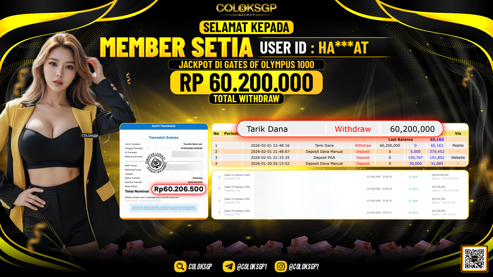 COLOKSGP JACKPOT GATES OF GATOT KACA 1000
