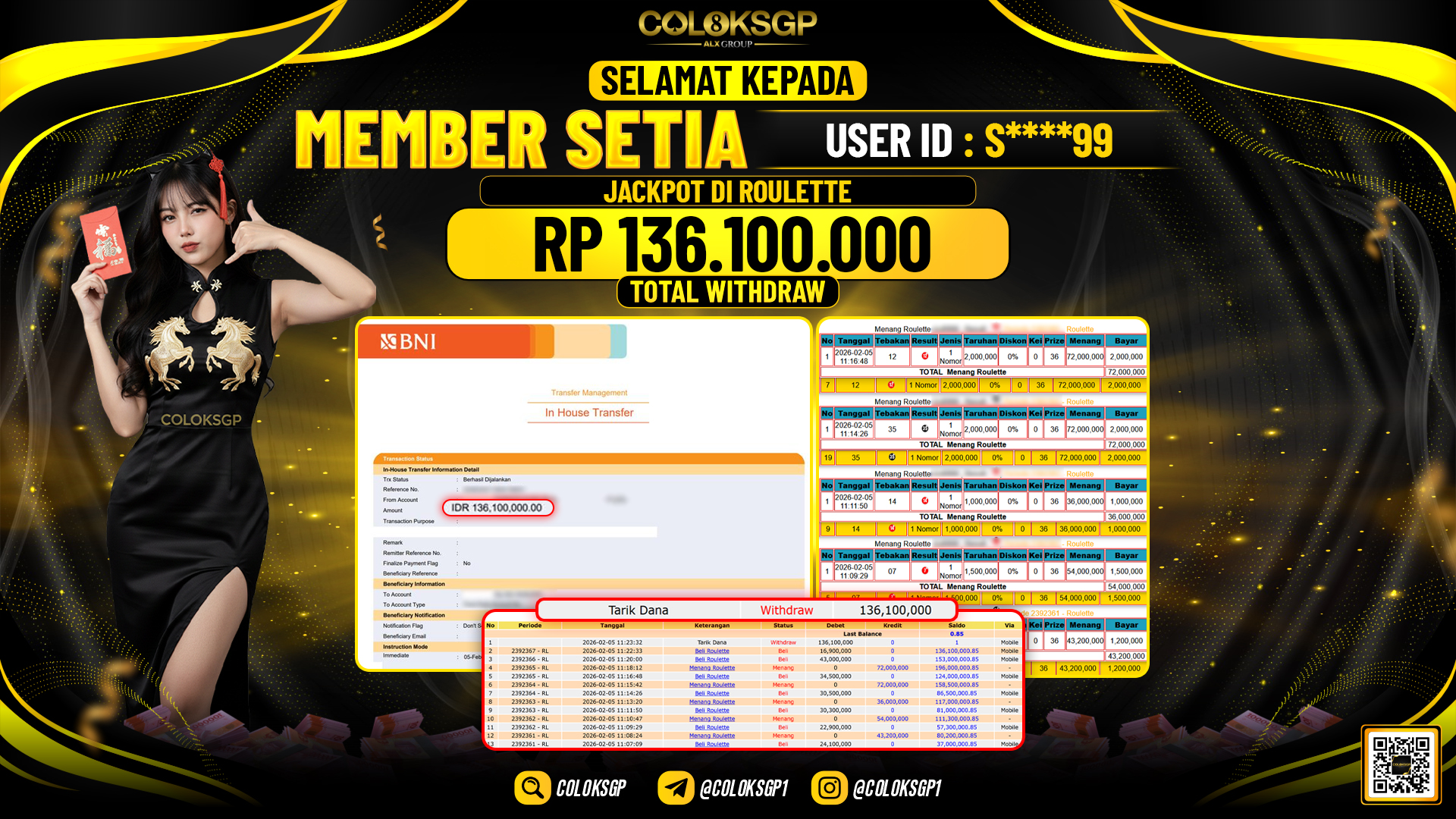 COLOKSGP JACKPOT DI ROULETTE