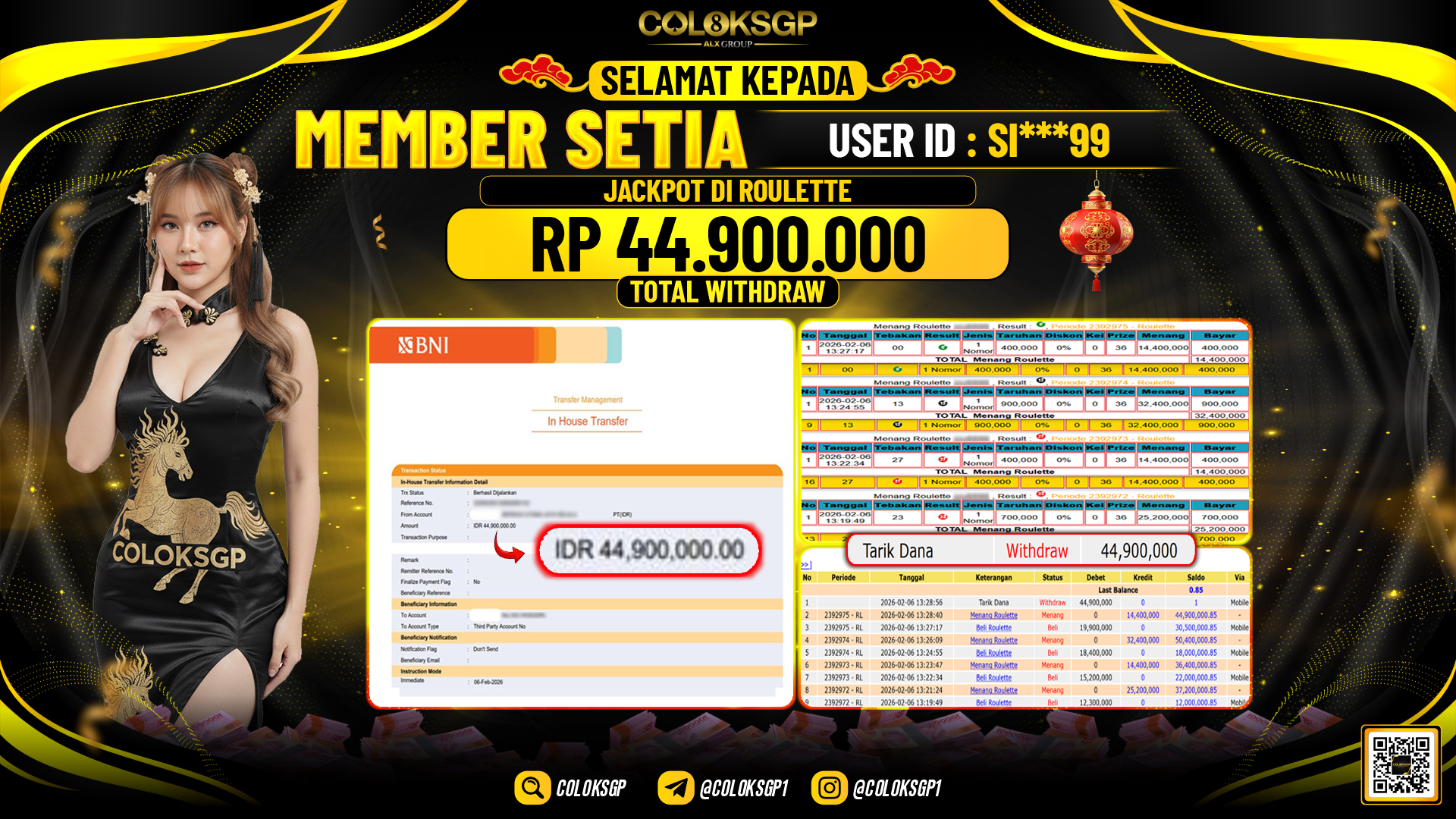COLOKSGP JACKPOT DI ROULETTE