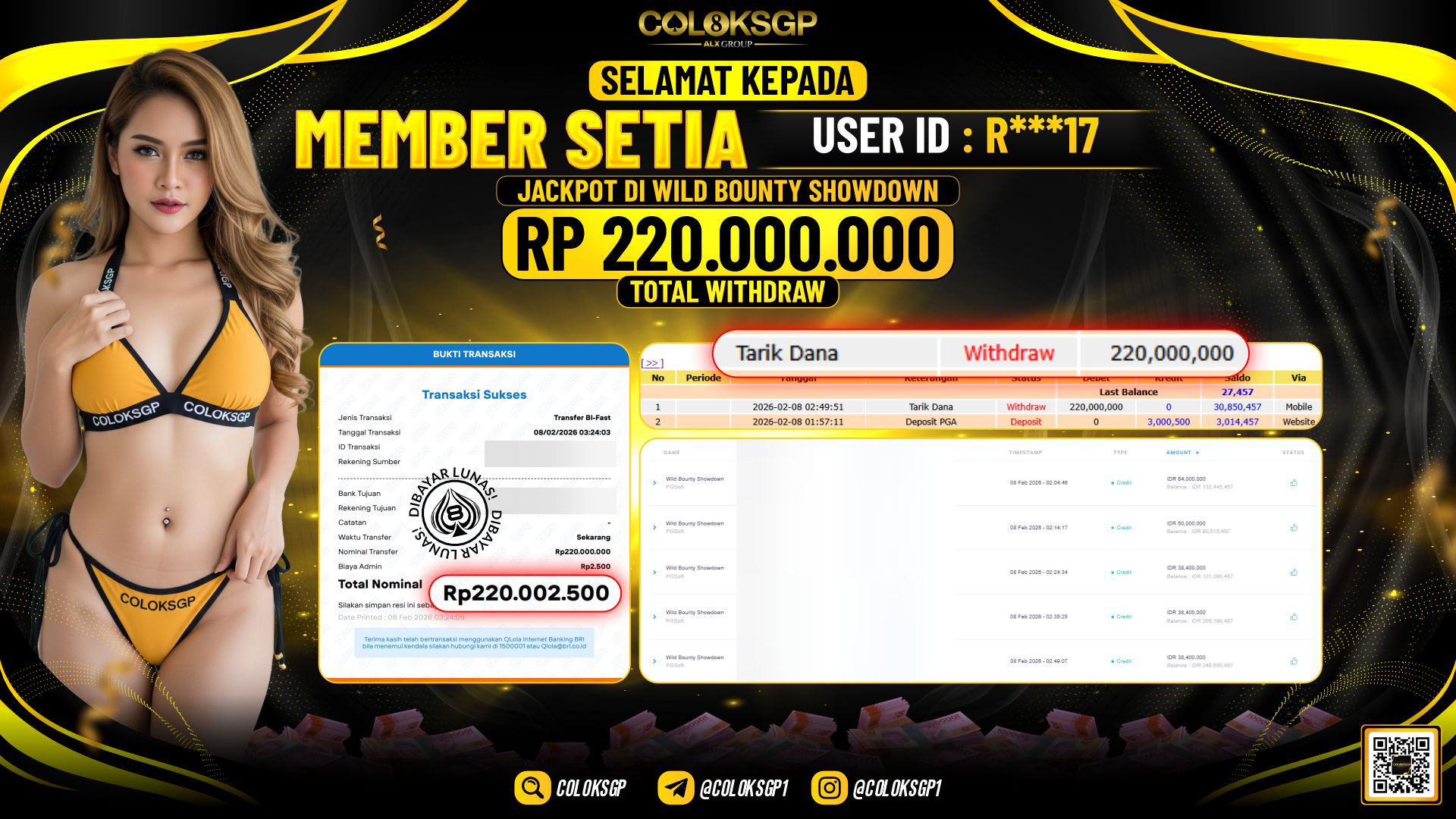 COLOKSGP JACKPOT DI WILD BOUNTY SHOWDOWN
