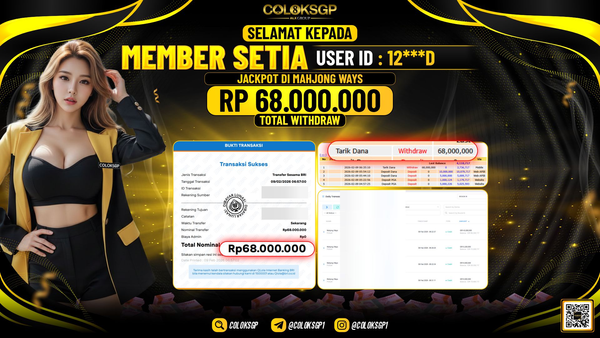 COLOKSGP JACKPOT DI MAHJONG WAYS