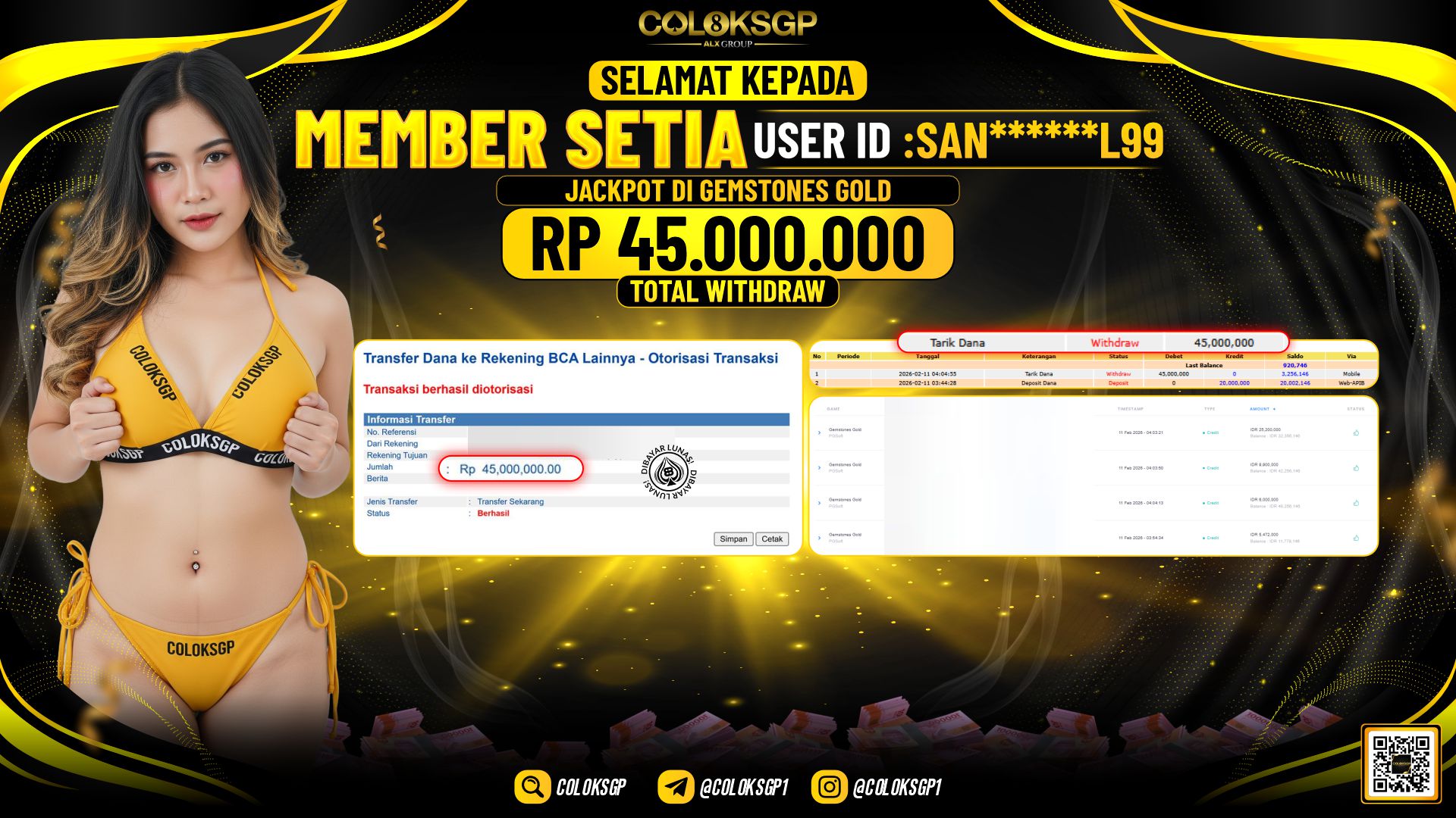 COLOKSGP JACKPOT DI GEMSTONES GOLD