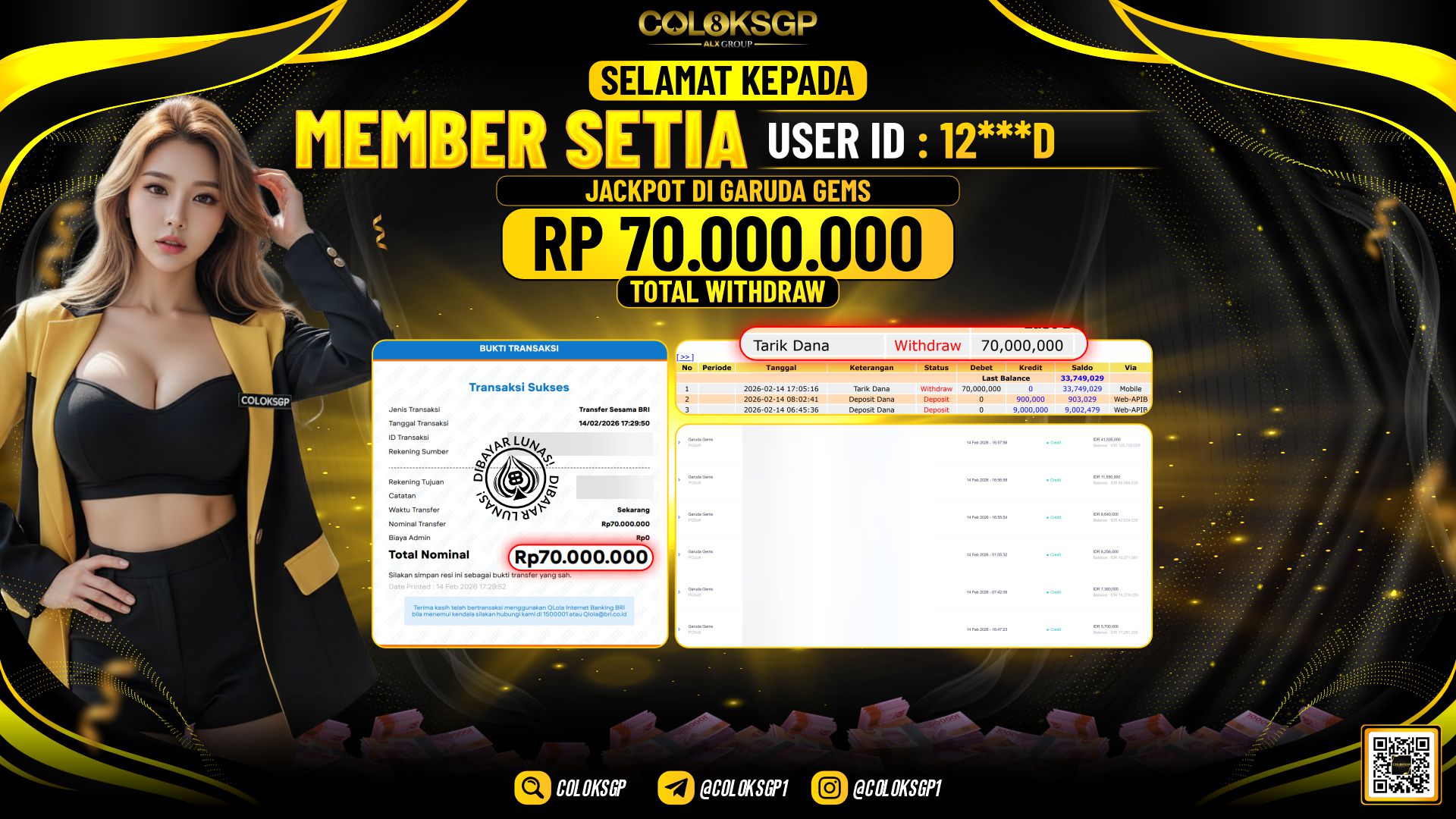 COLOKSGP JACKPOT DI GARUDA GEMS
