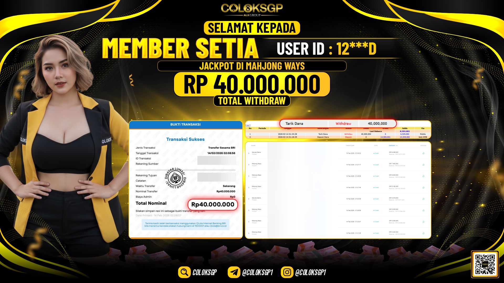 COLOKSGP JACKPOT DI MAHJONG WAYS