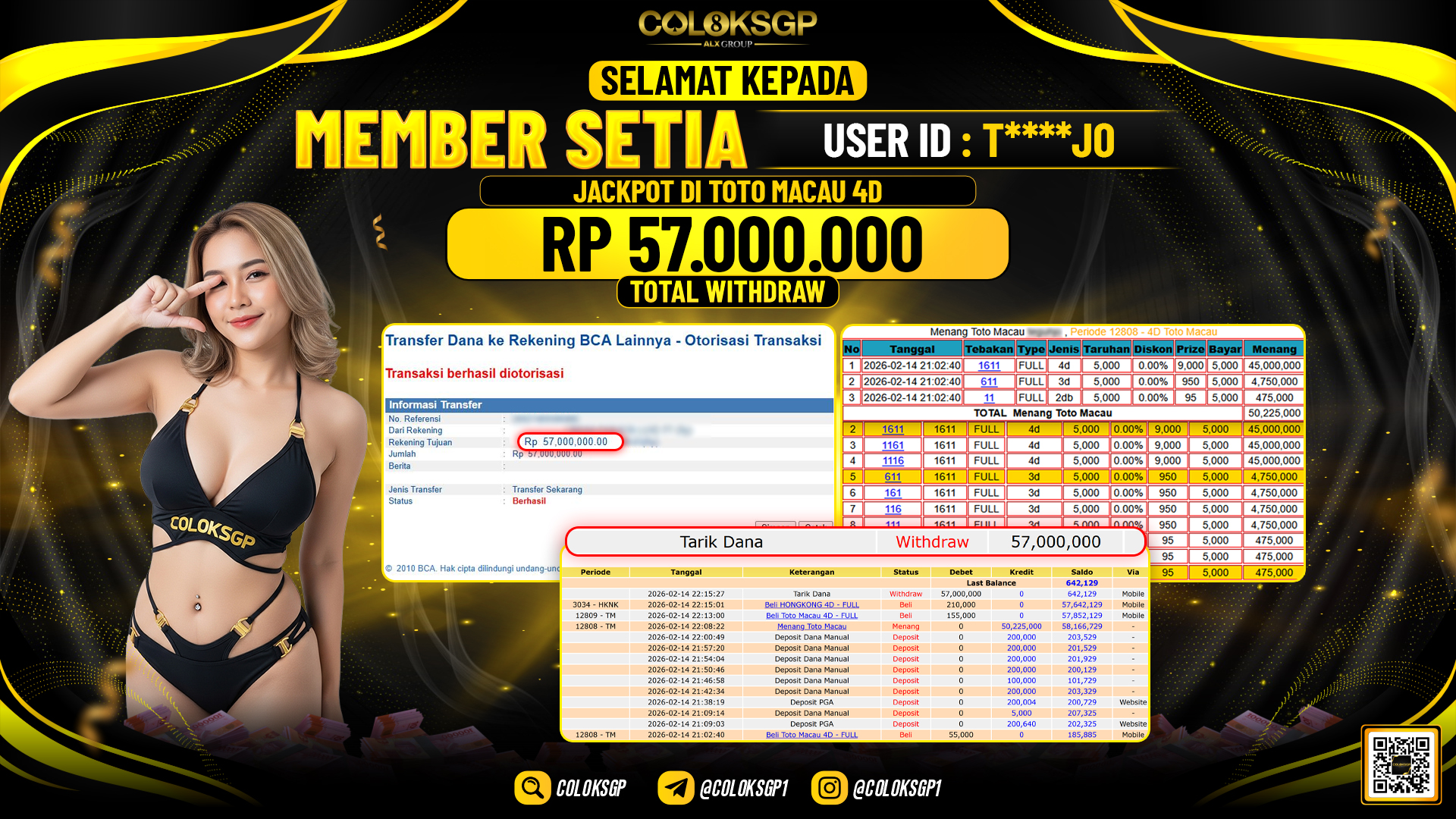 COLOKSGP JACKPOT DI TOTOMACAU 4D