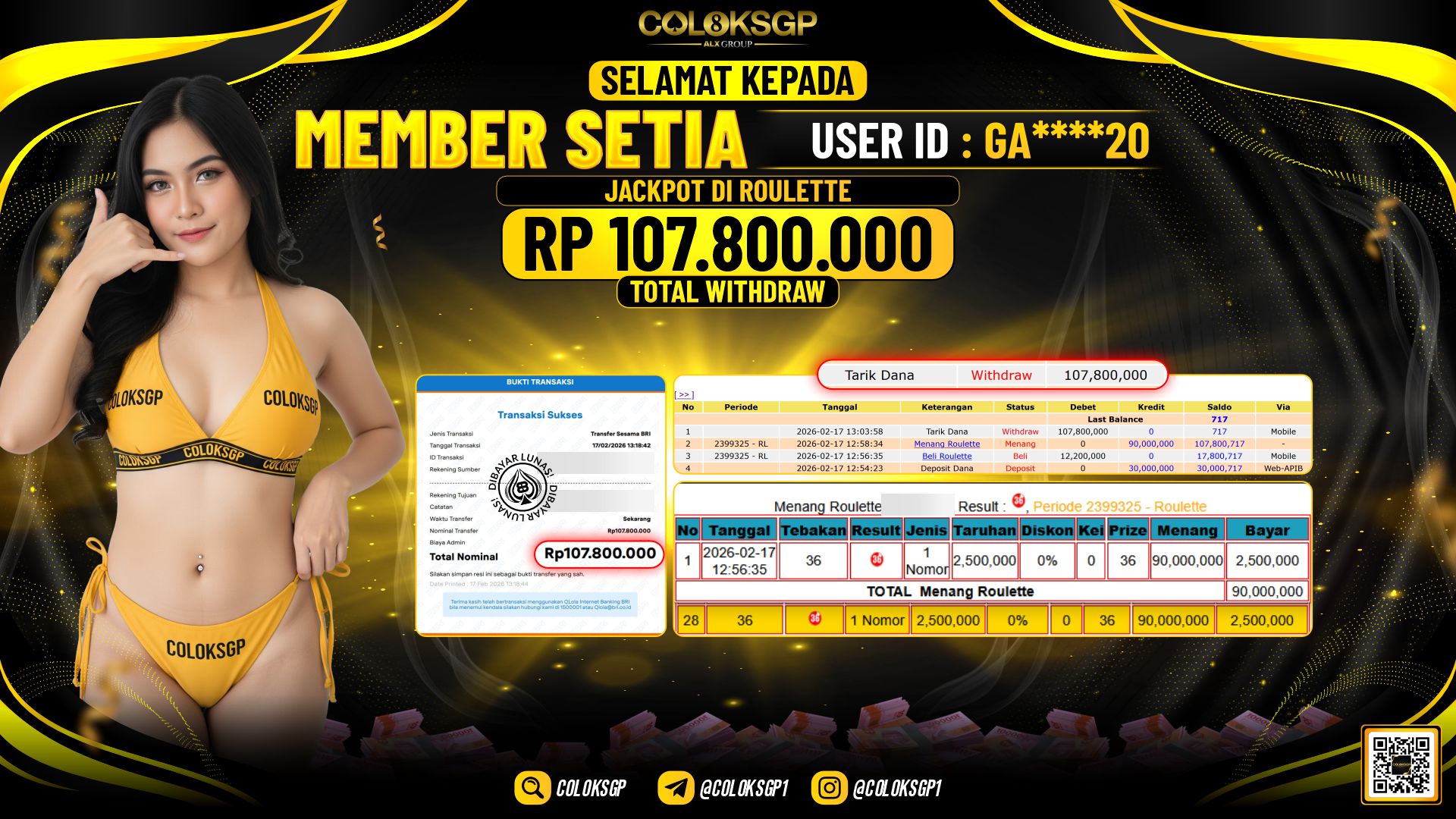 COLOKSGP DI ROULETTE