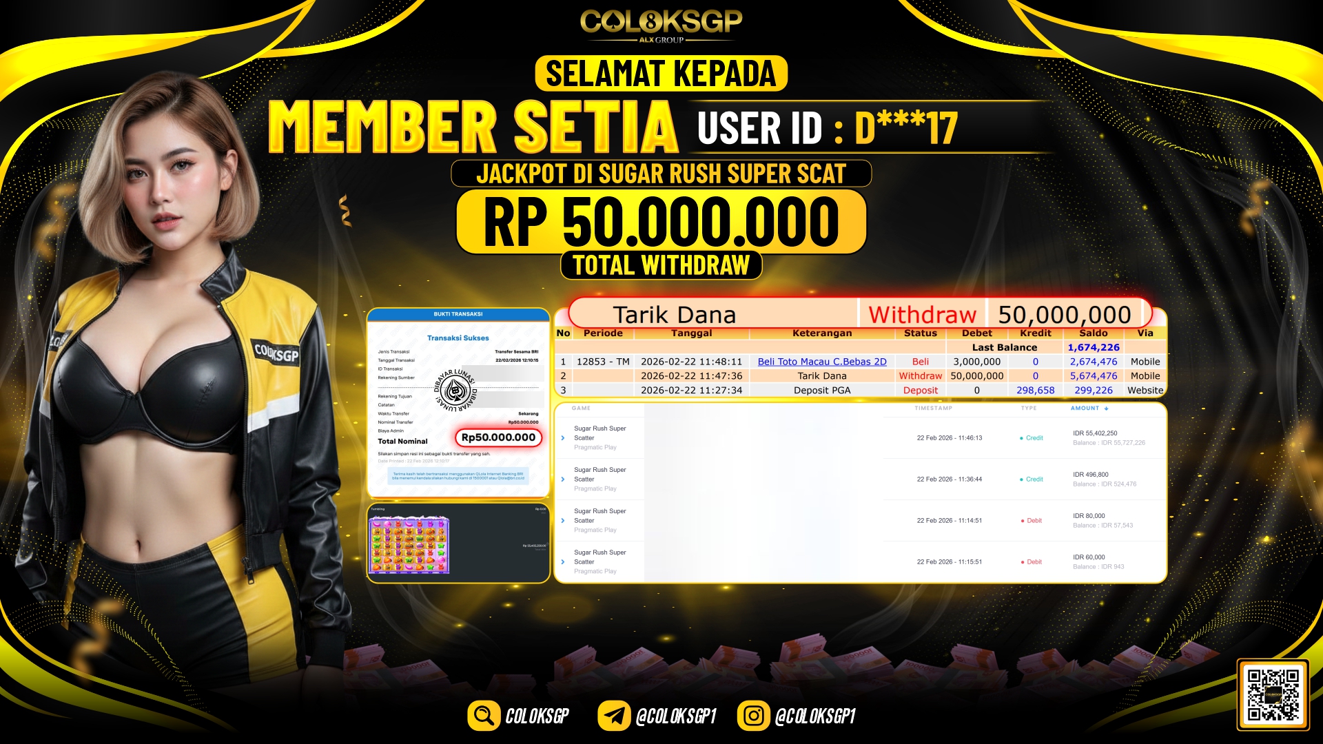 COLOKSGP DI  SUGAR RUSH SUPER SCAT